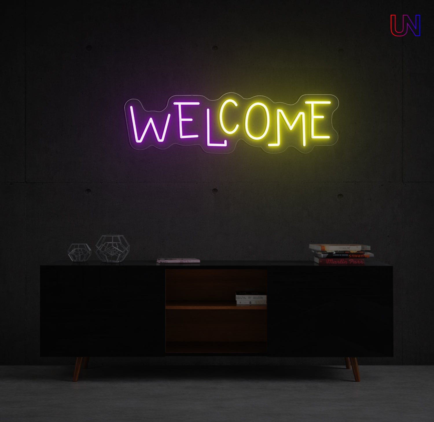 Welcome Neon Sign – Modern Custom Neon Welcome Light for Home, Shop & Event Entrance