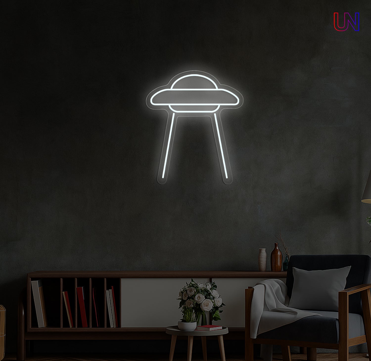UFO Neon Sign | Space-Themed Custom Neon Sign