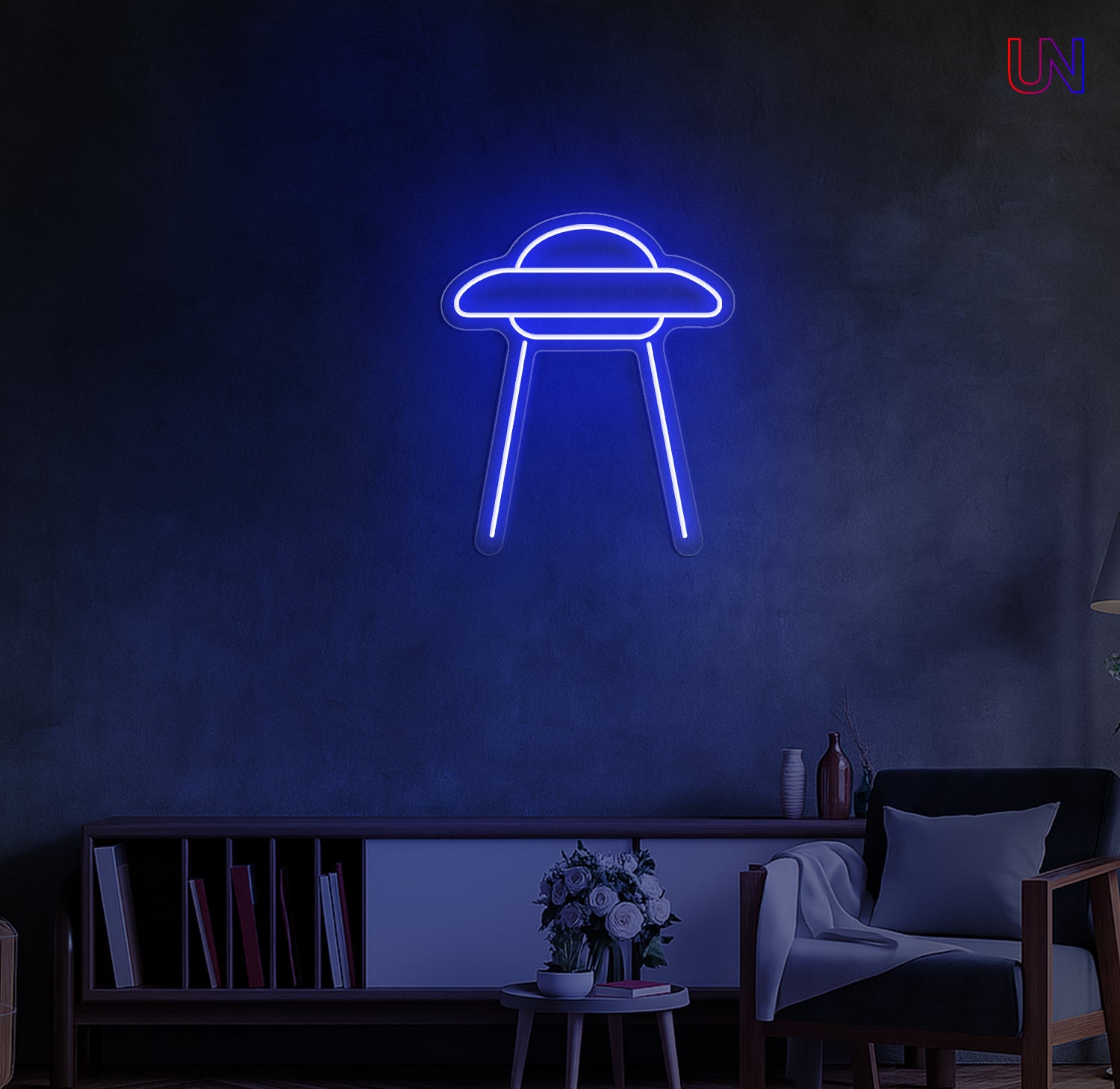 UFO Neon Sign | Space-Themed Custom Neon Sign