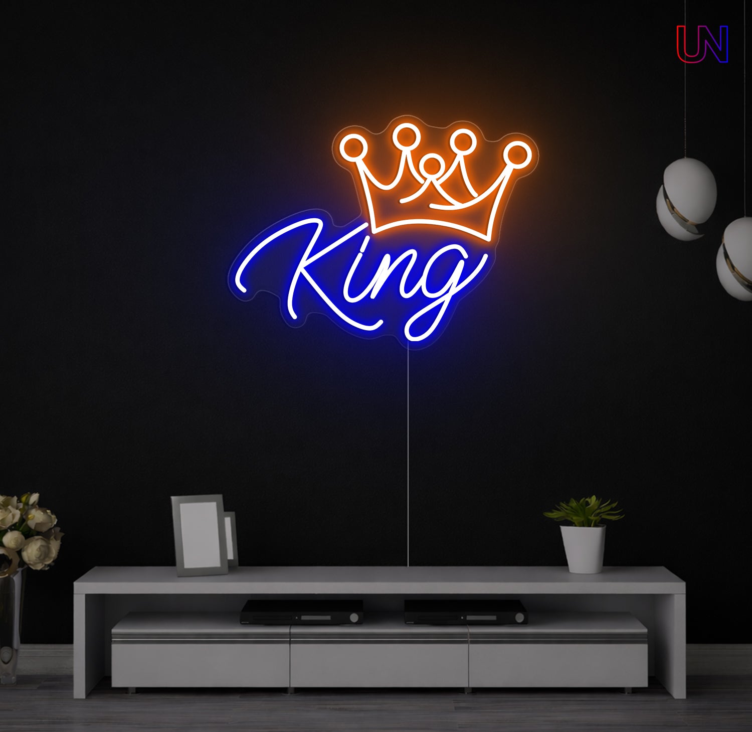 King Neon Sign – Royal LED Neon Light | Custom Neon Wall Decor