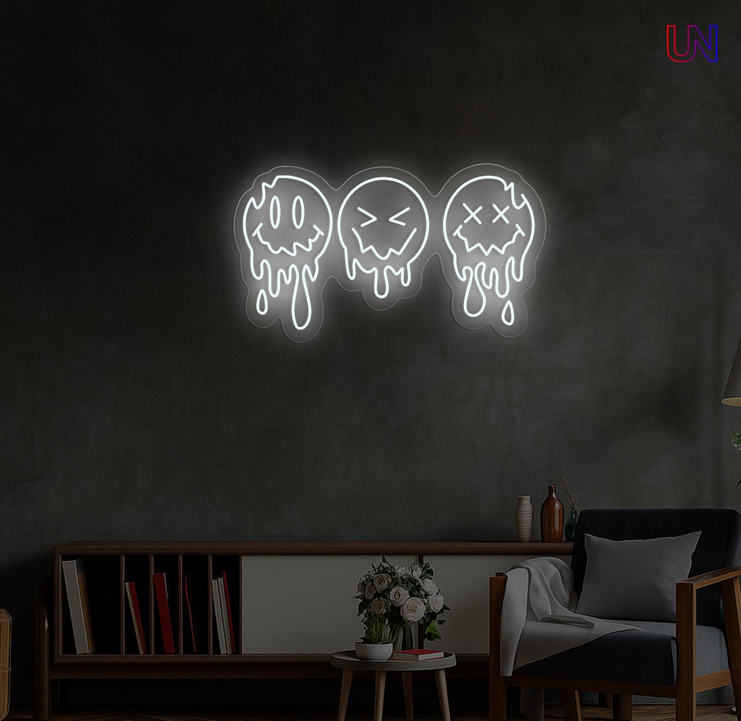 Dripping Faces Neon Sign | Artistic LED Custom Neon Sign