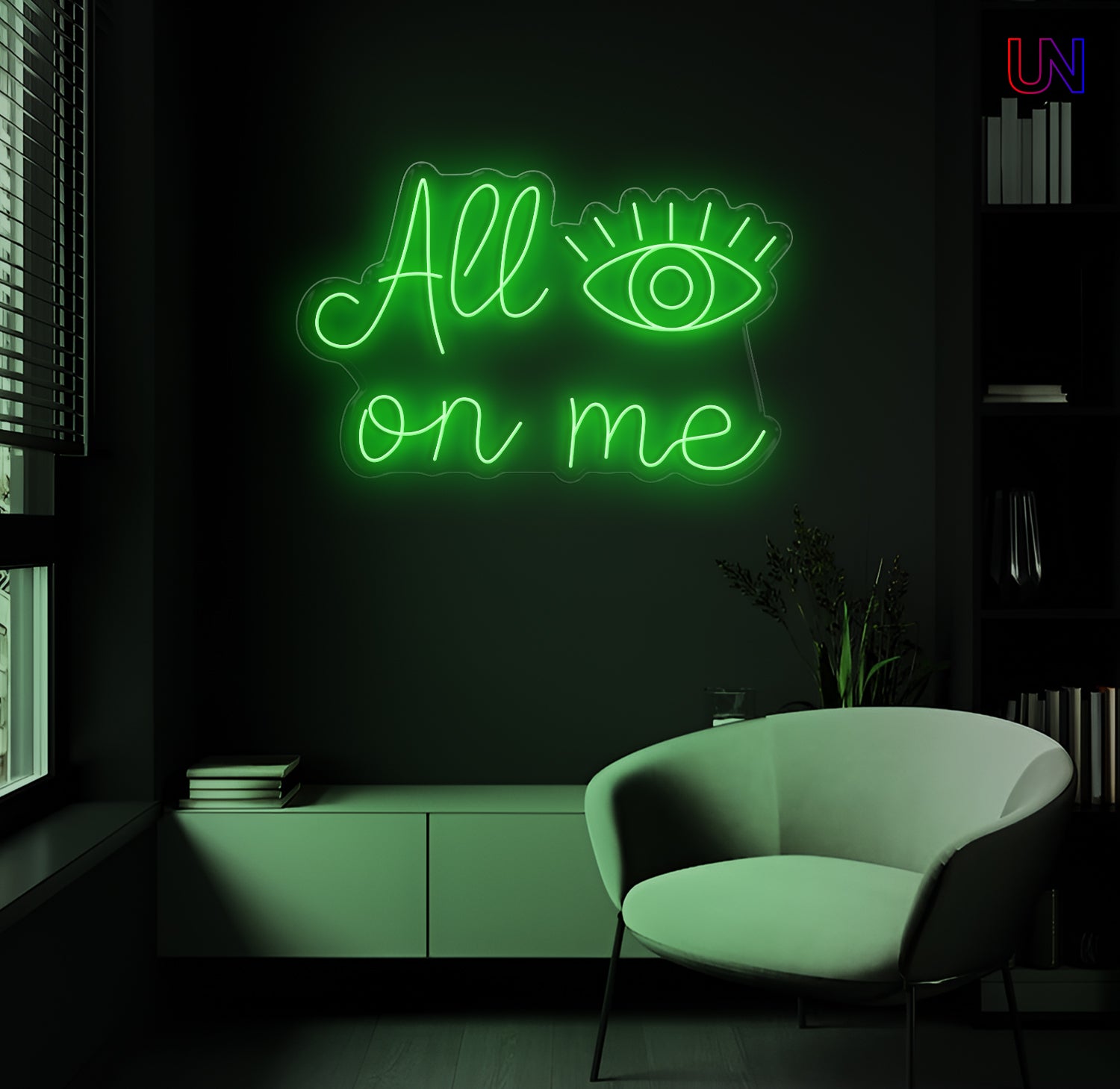 All On Me Custom Neon Sign –Eye-Catching neon Art for Bold Spaces