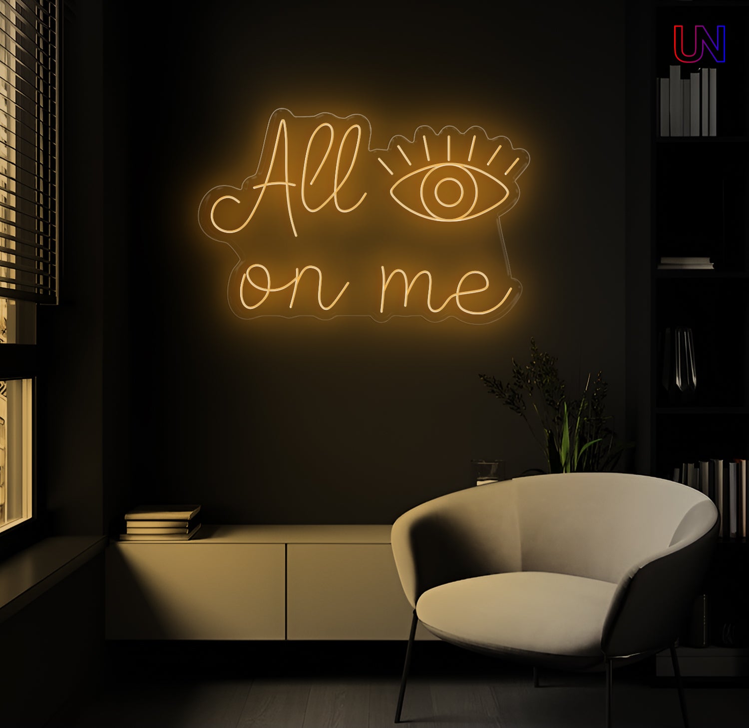 All On Me Custom Neon Sign –Eye-Catching neon Art for Bold Spaces