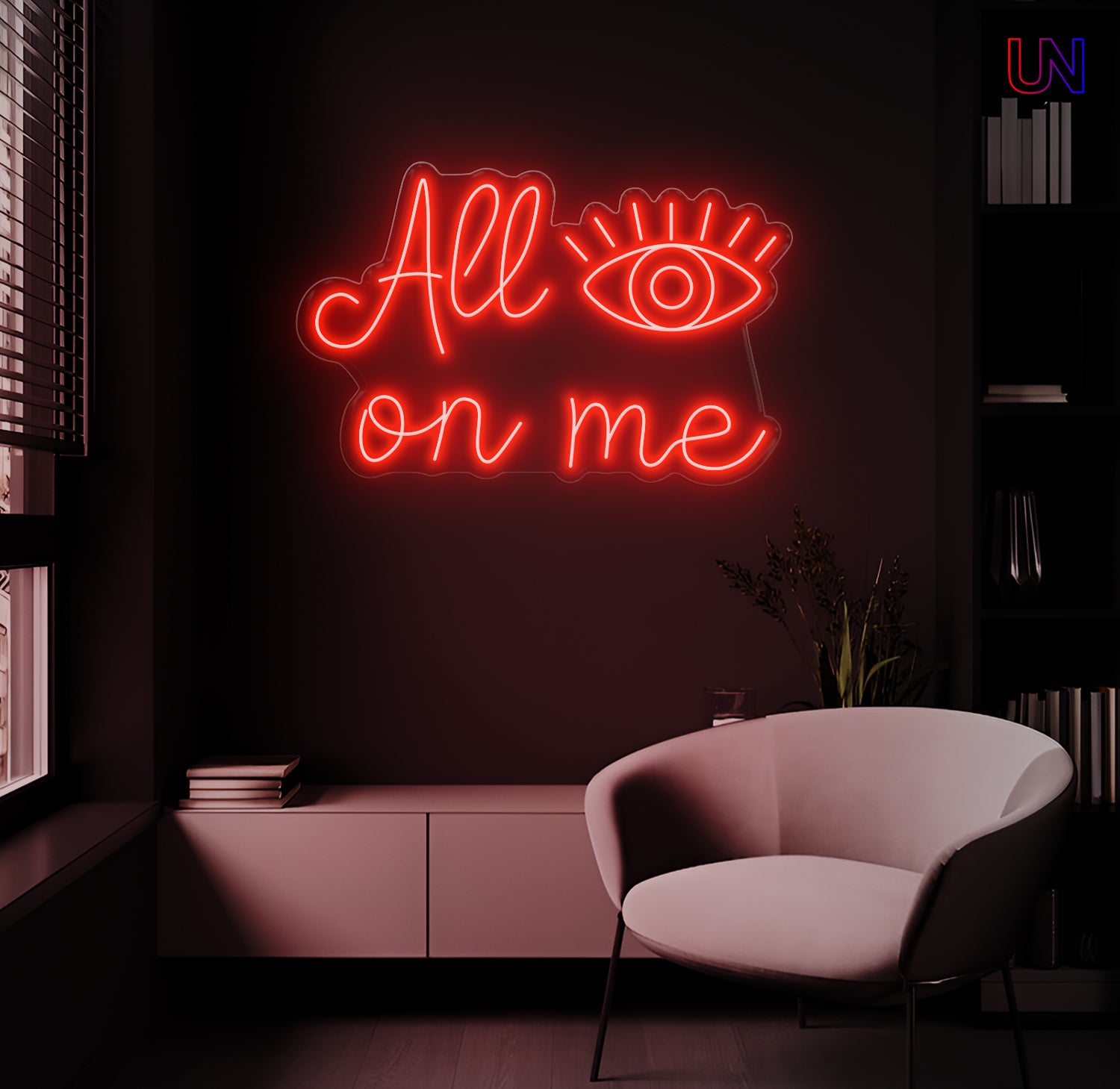 All On Me Custom Neon Sign –Eye-Catching neon Art for Bold Spaces
