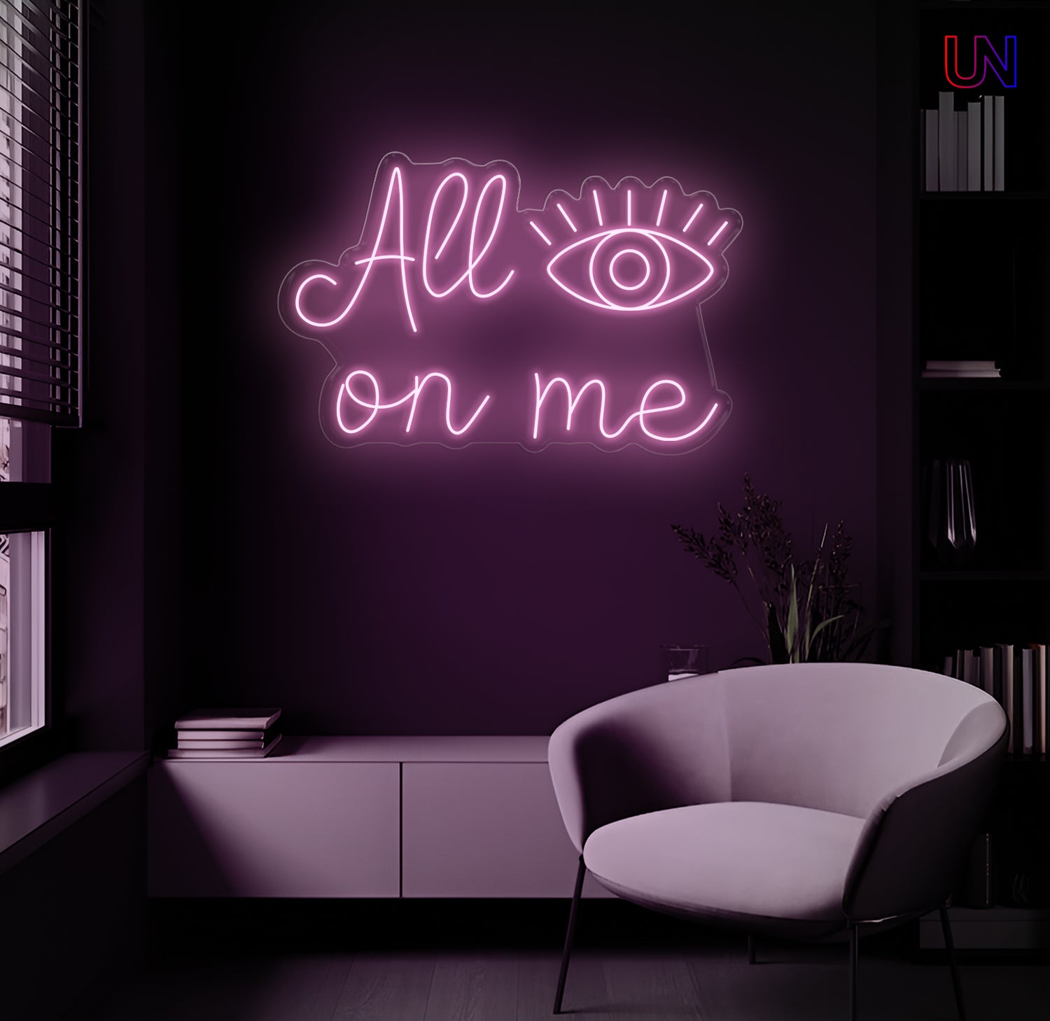 All On Me Custom Neon Sign –Eye-Catching neon Art for Bold Spaces