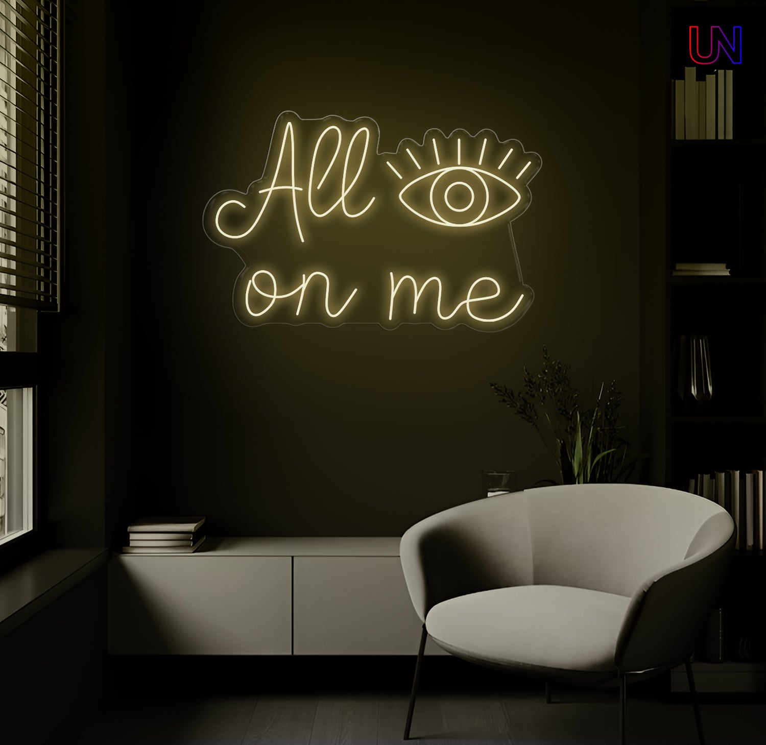 All On Me Custom Neon Sign –Eye-Catching neon Art for Bold Spaces