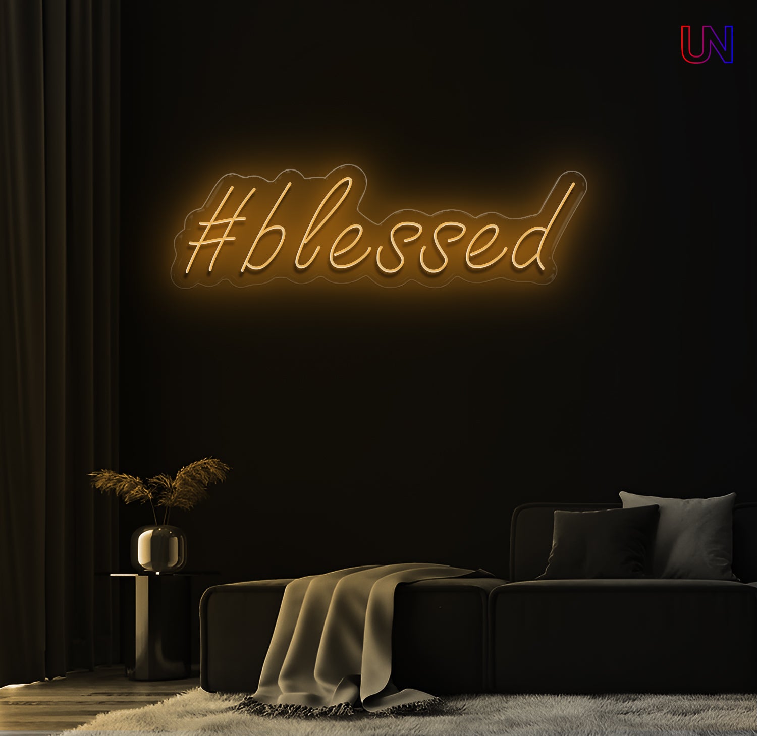 Get the #Blessed custom neon sign – a modern LED neon sign that’s perfect for bedrooms, content spaces, or influencer walls. Bright, bold, and full of gratitude.