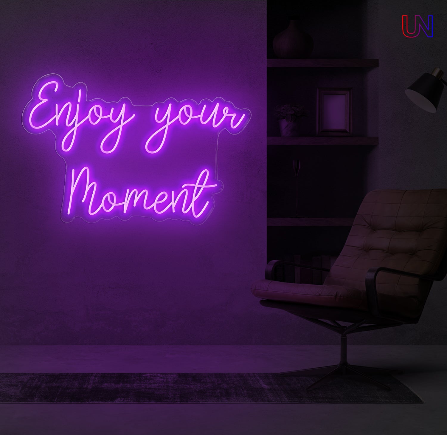 Enjoy Your Moment Neon Sign for Living Spaces