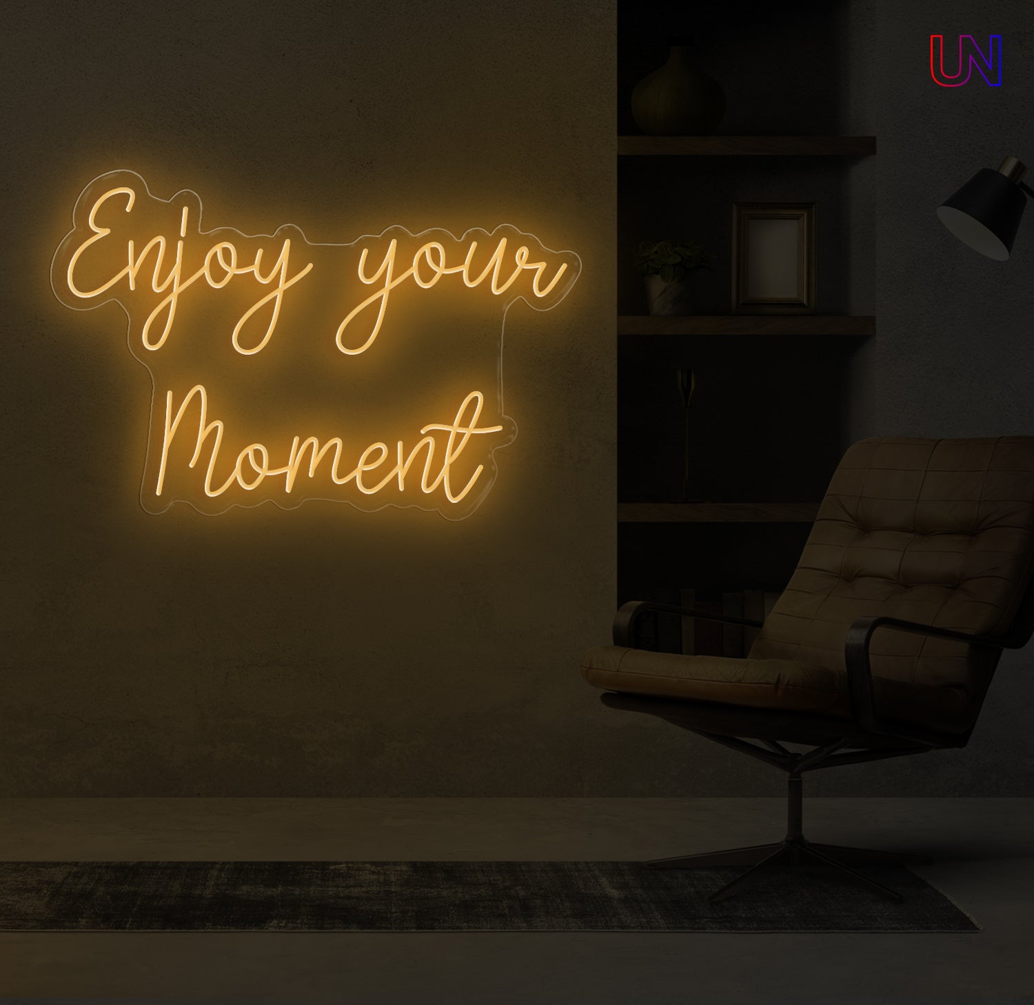 Enjoy Your Moment Neon Sign for Living Spaces