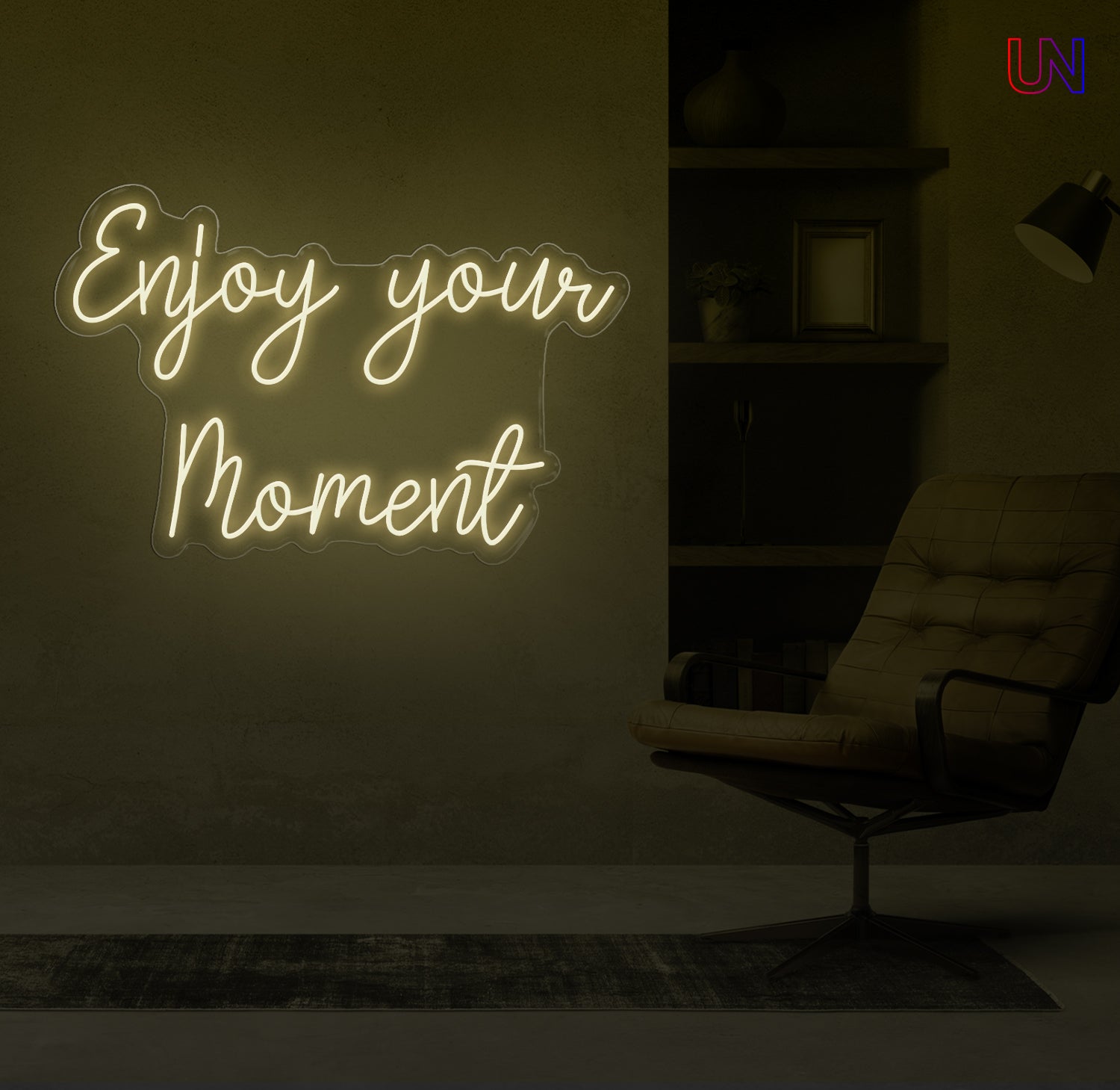 Enjoy Your Moment Neon Sign for Living Spaces
