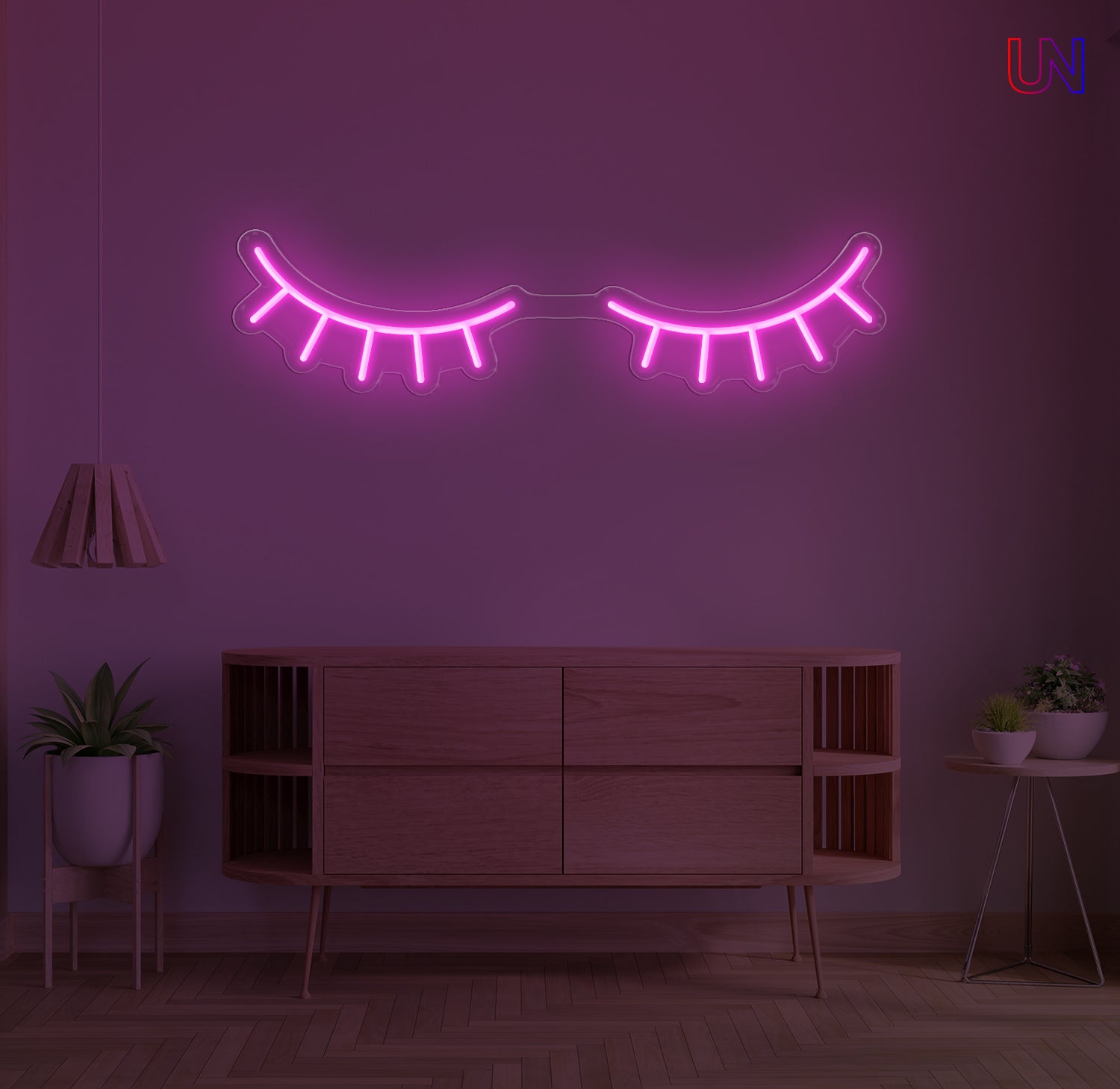 Eyelashes Neon Sign for Lash Studios, Salons & Beauty Spaces