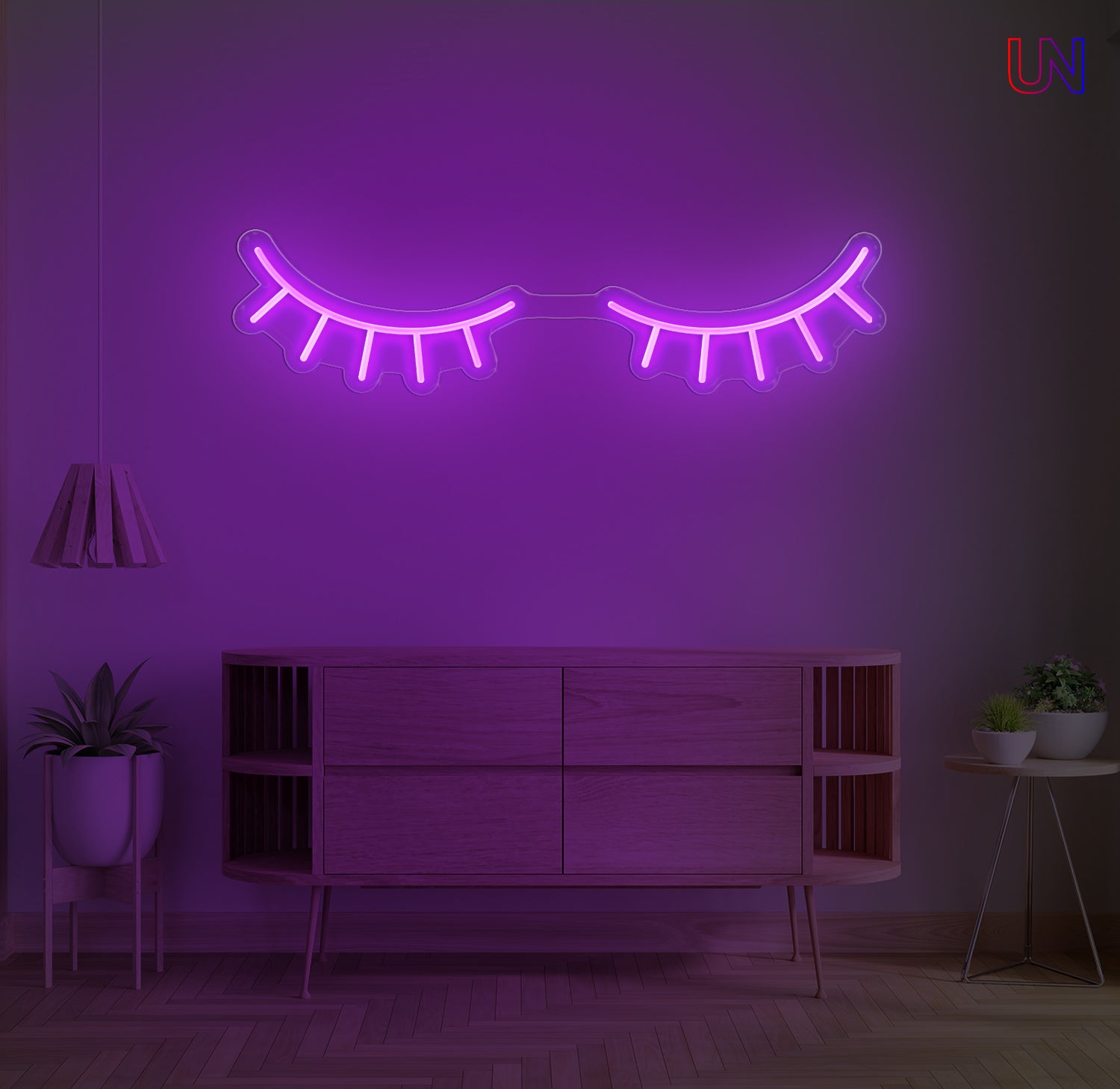 Eyelashes Neon Sign for Lash Studios, Salons & Beauty Spaces