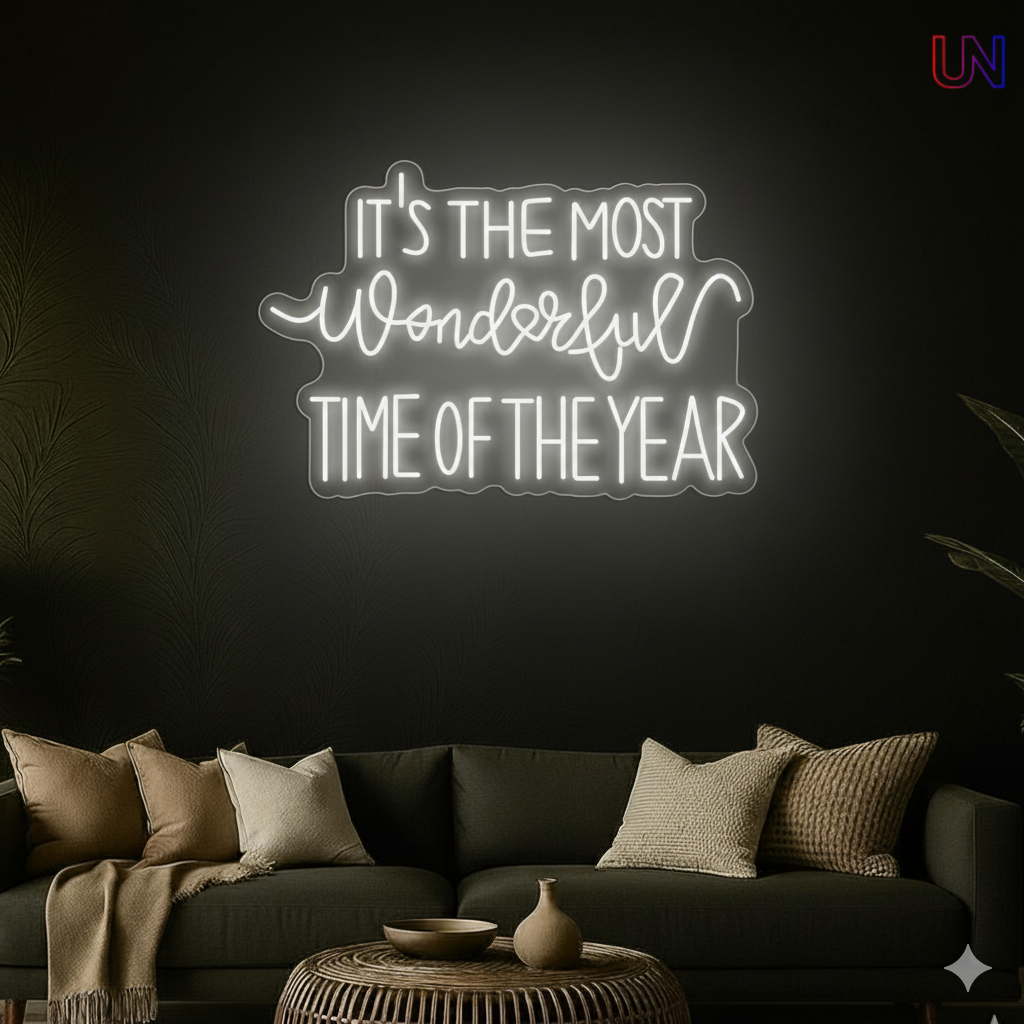 Most Wonderful Time of the Year Neon Sign – Holiday neon sign