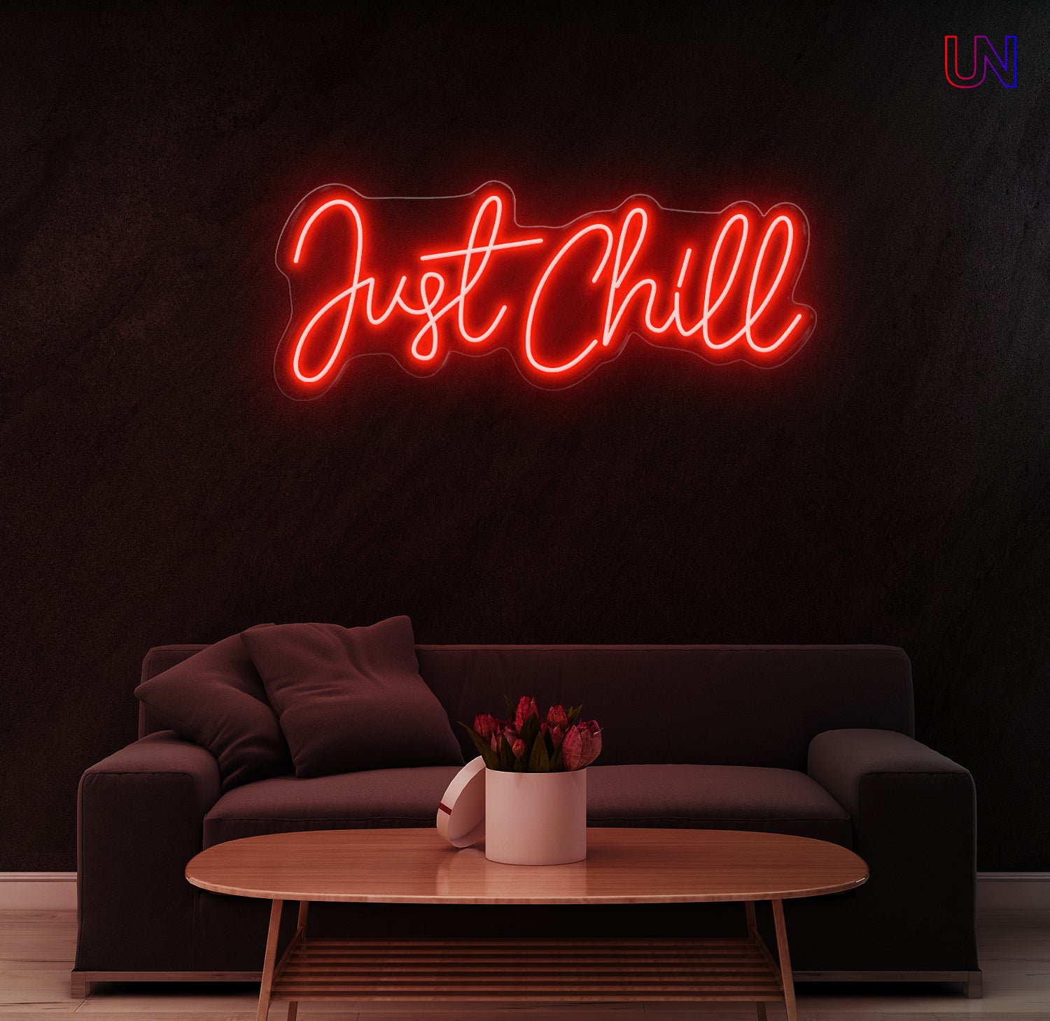 Just Chill custom Neon Sign for Lounge, Bedroom, Game Room
