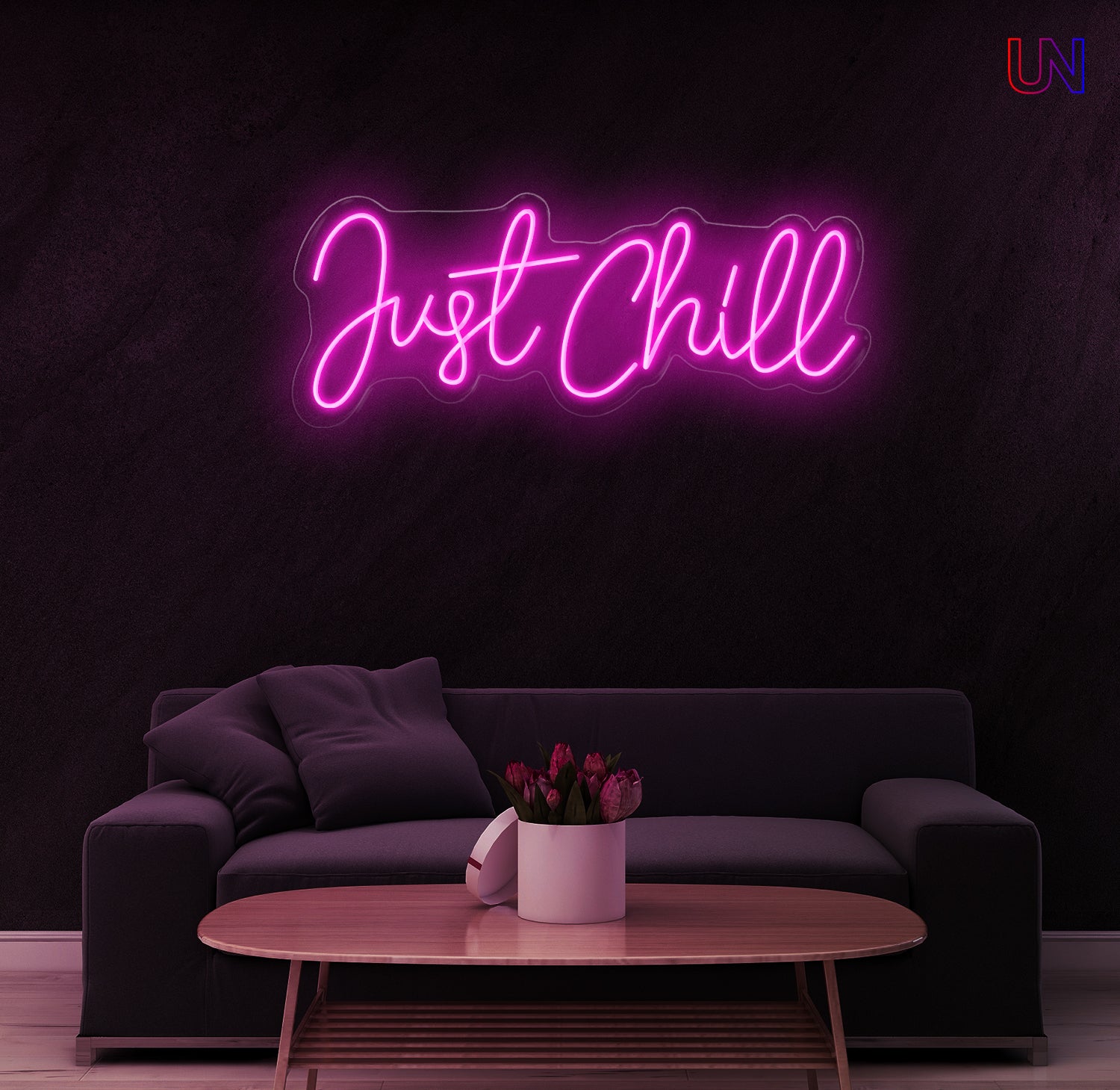 Just Chill custom Neon Sign for Lounge, Bedroom, Game Room