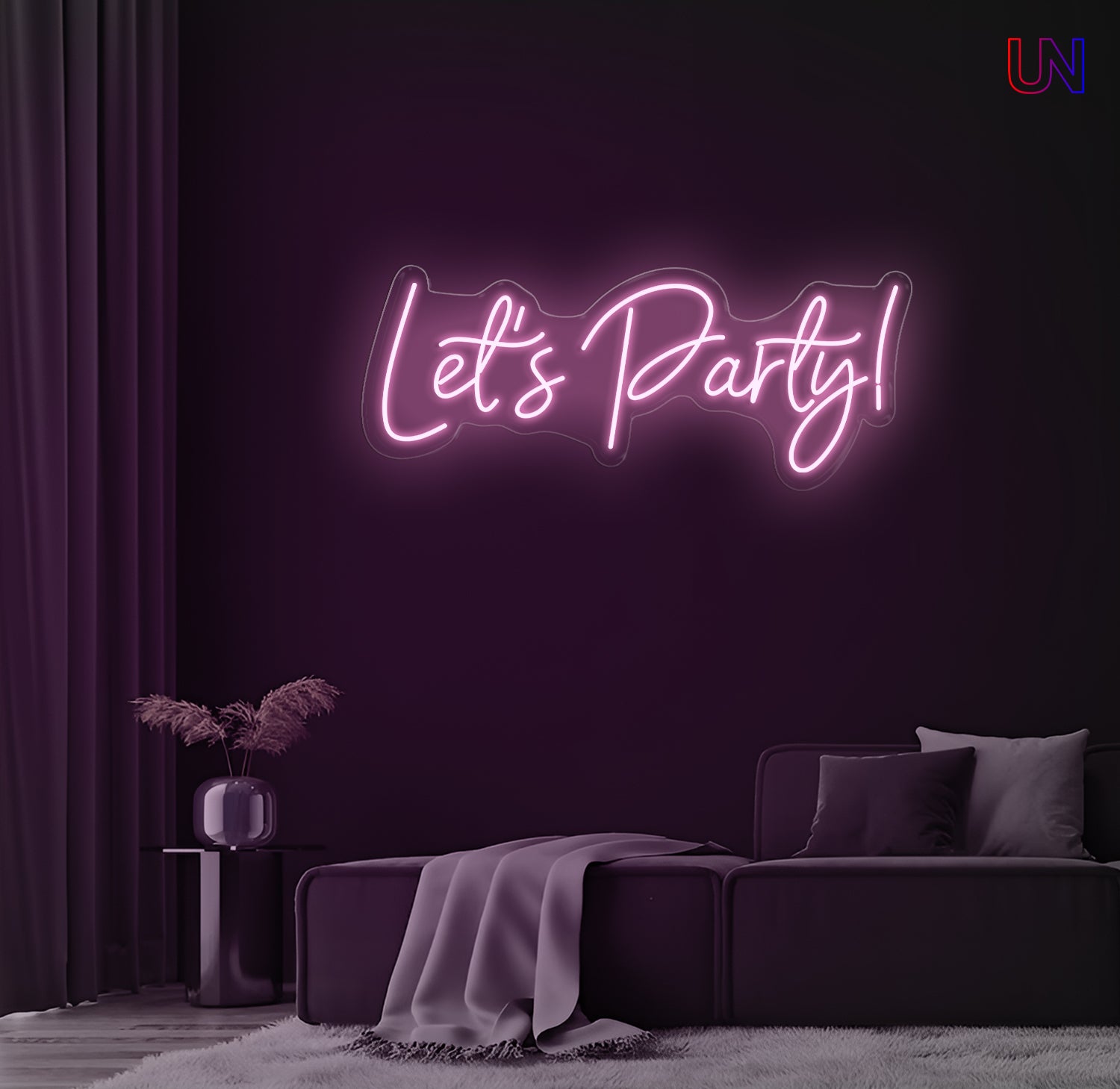 Let’s Party Neon Sign – Custom LED Neon for Events, Parties & Home Decor