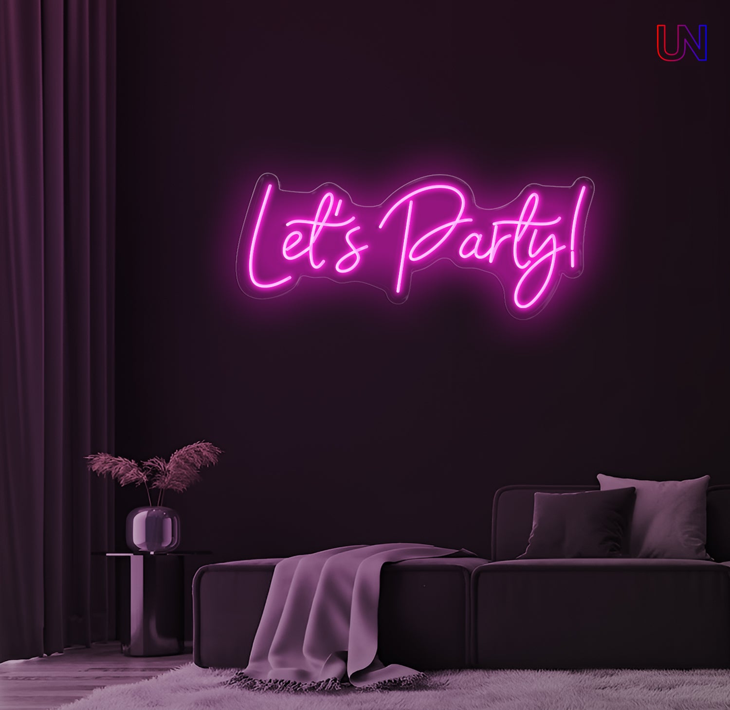Let’s Party Neon Sign – Custom LED Neon for Events, Parties & Home Decor