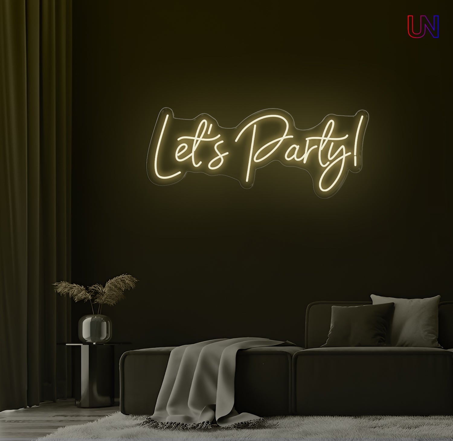 Let’s Party Neon Sign – Custom LED Neon for Events, Parties & Home Decor