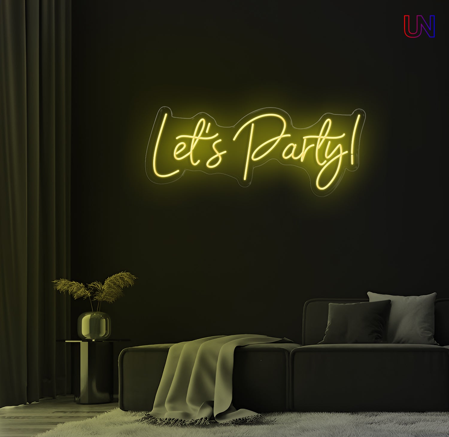 Let’s Party Neon Sign – Custom LED Neon for Events, Parties & Home Decor