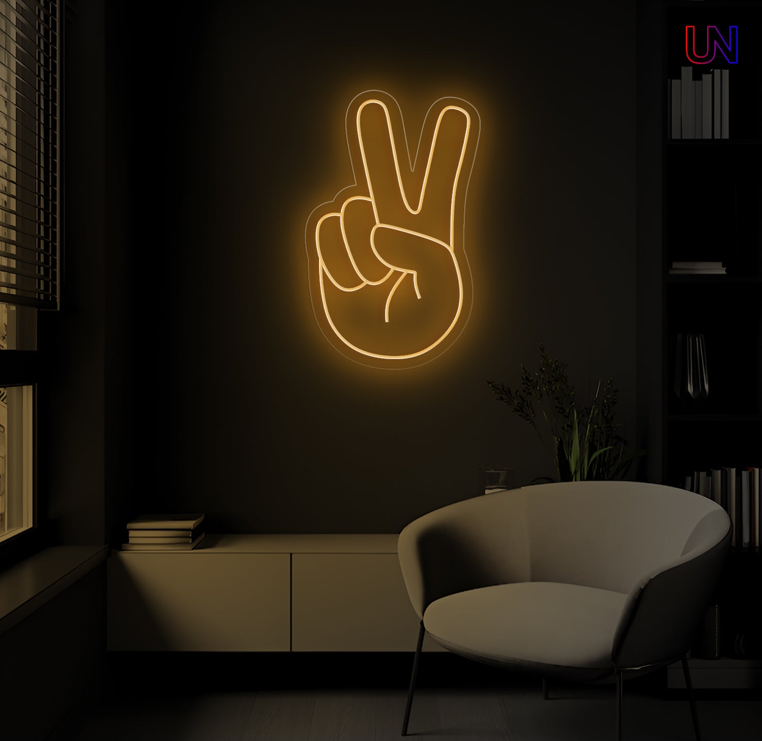 Peace Hand Neon Sign | Urban Now