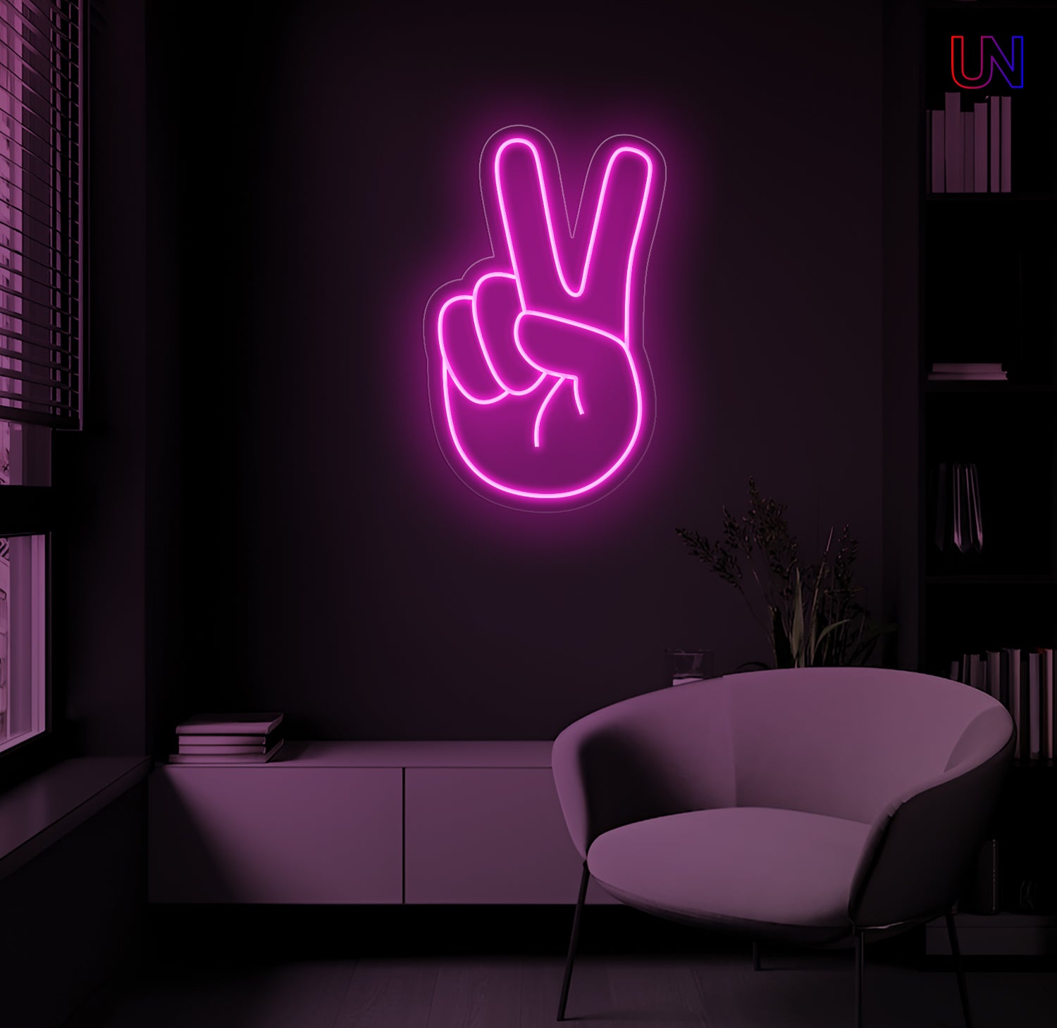 Peace Hand Neon Sign | Urban Now