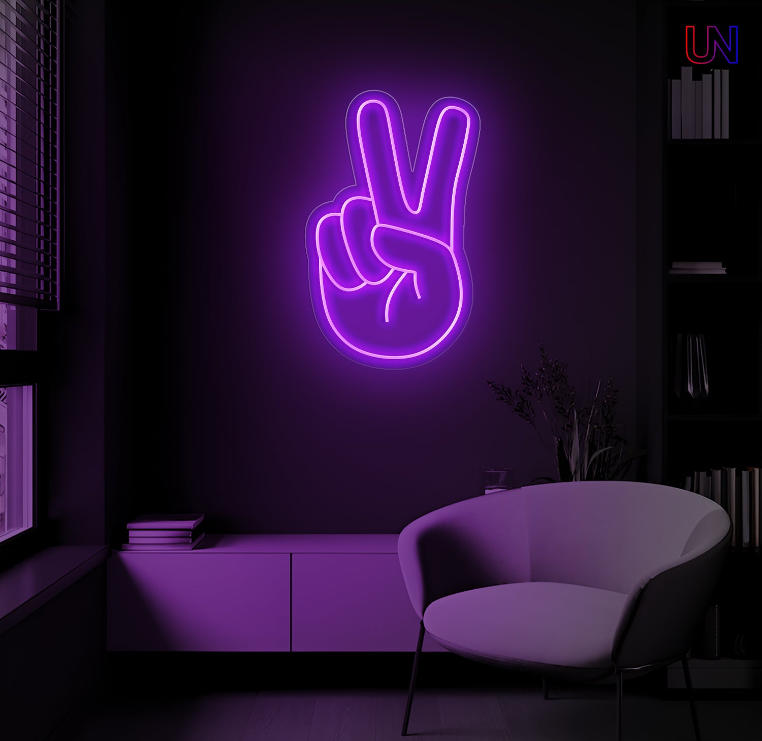 Peace Hand Neon Sign | Urban Now