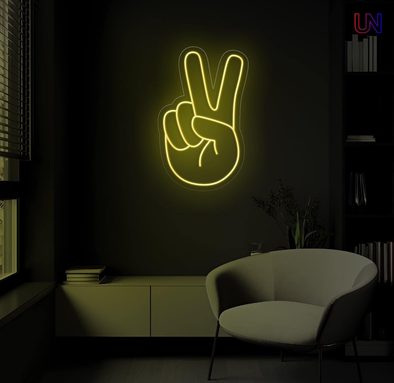 Peace Hand Neon Sign | Urban Now