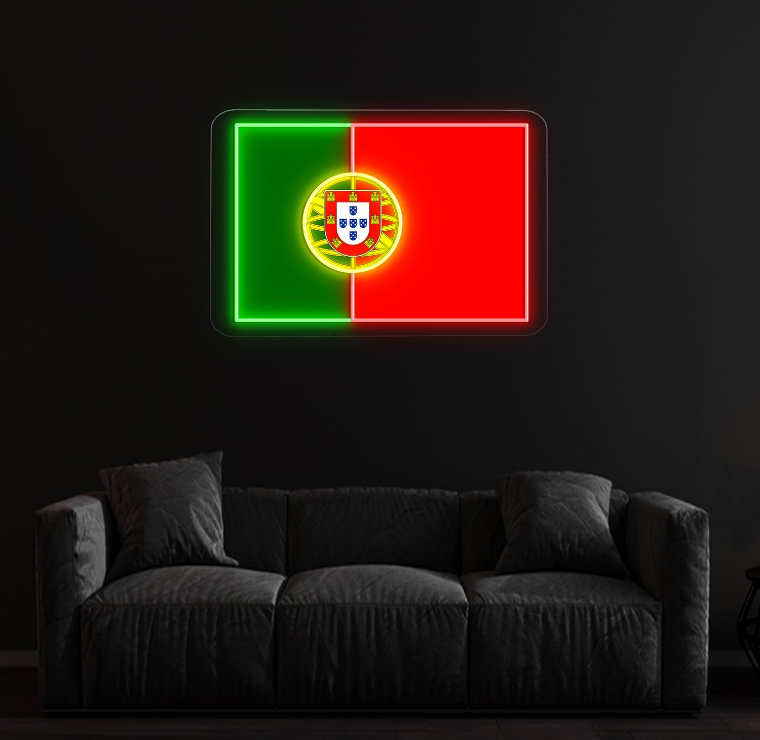 Portugal Flag Neon Sign