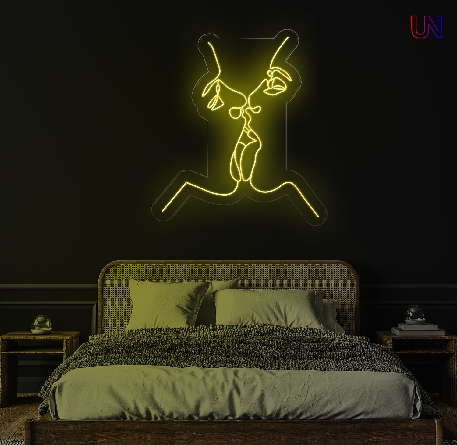 Romantic Couple Kiss – Custom Neon Sign