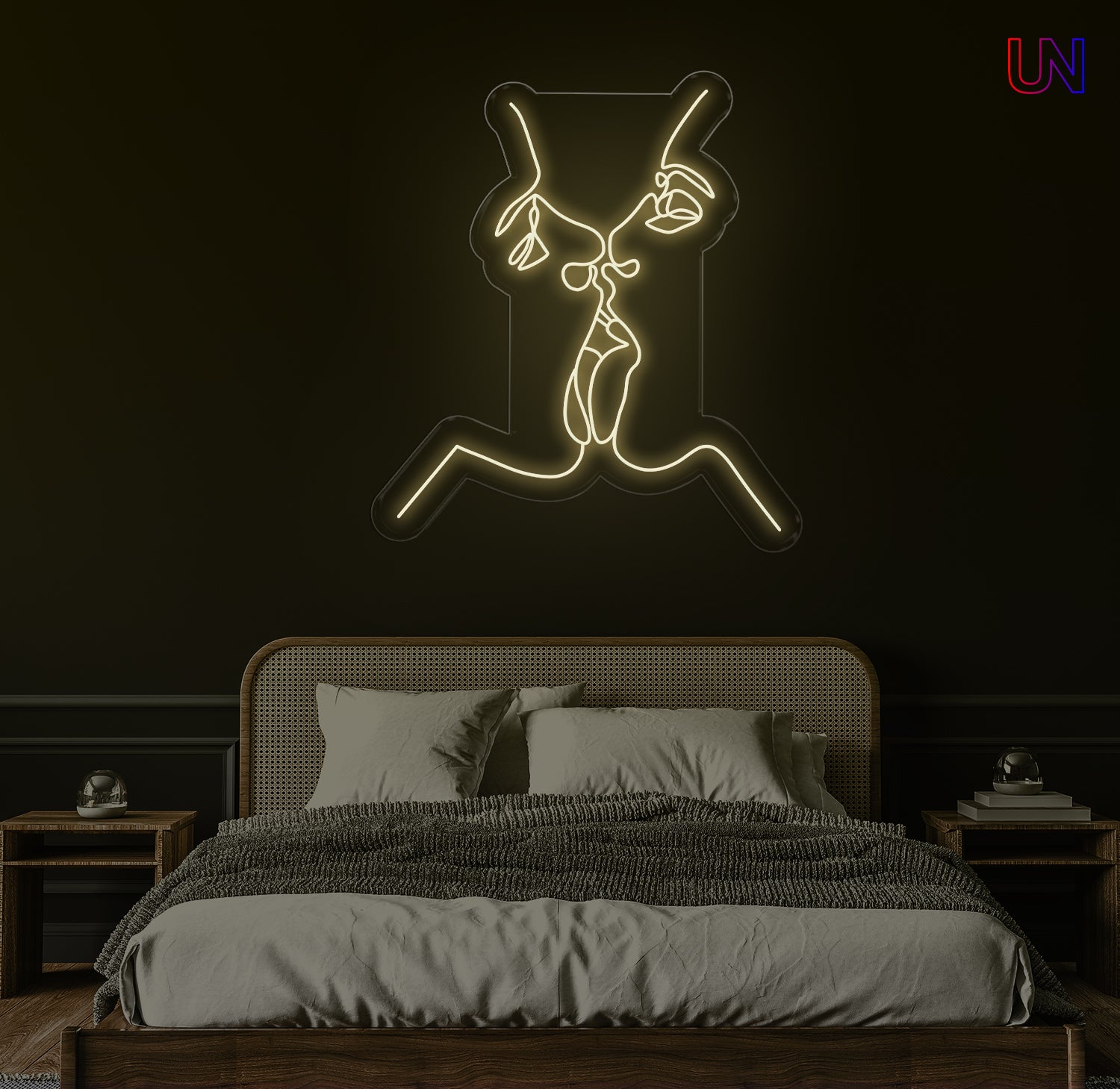 Romantic Couple Kiss – Custom Neon Sign