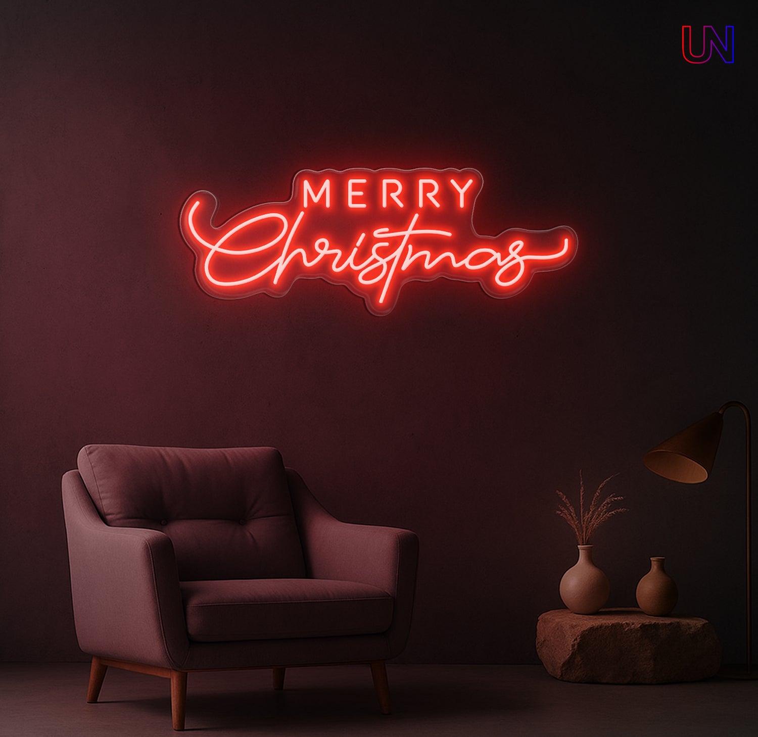 Merry Christmas Neon Sign – Holiday LED Wall Light for Home & Events