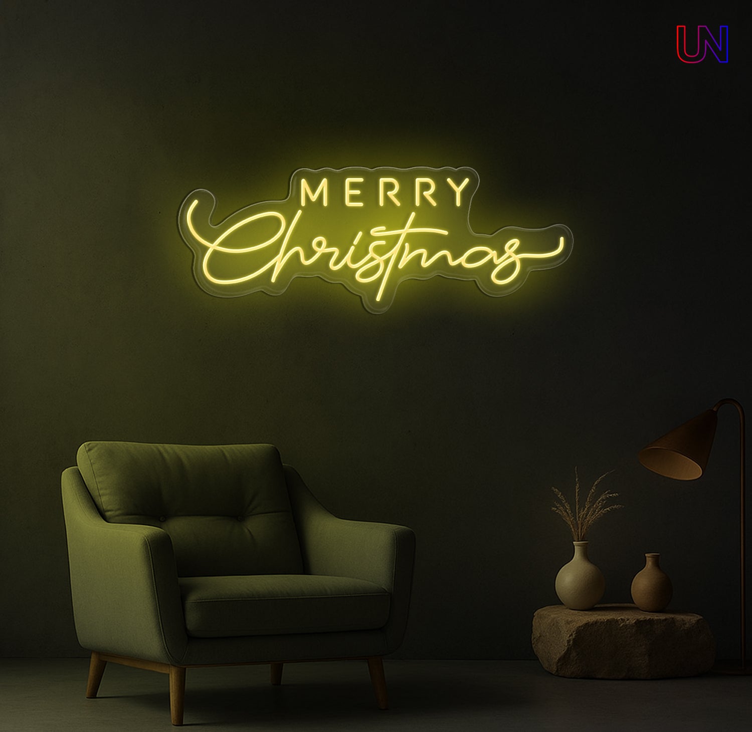 Merry Christmas Neon Sign – Holiday LED Wall Light for Home & Events