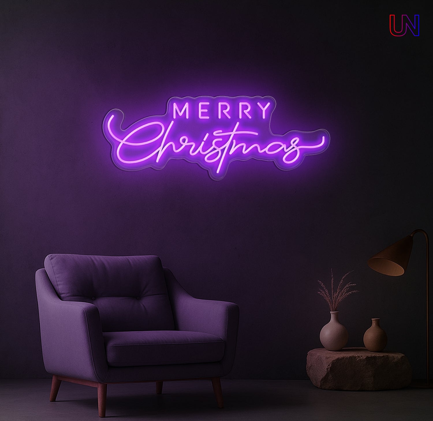 Merry Christmas Neon Sign – Holiday LED Wall Light for Home & Events