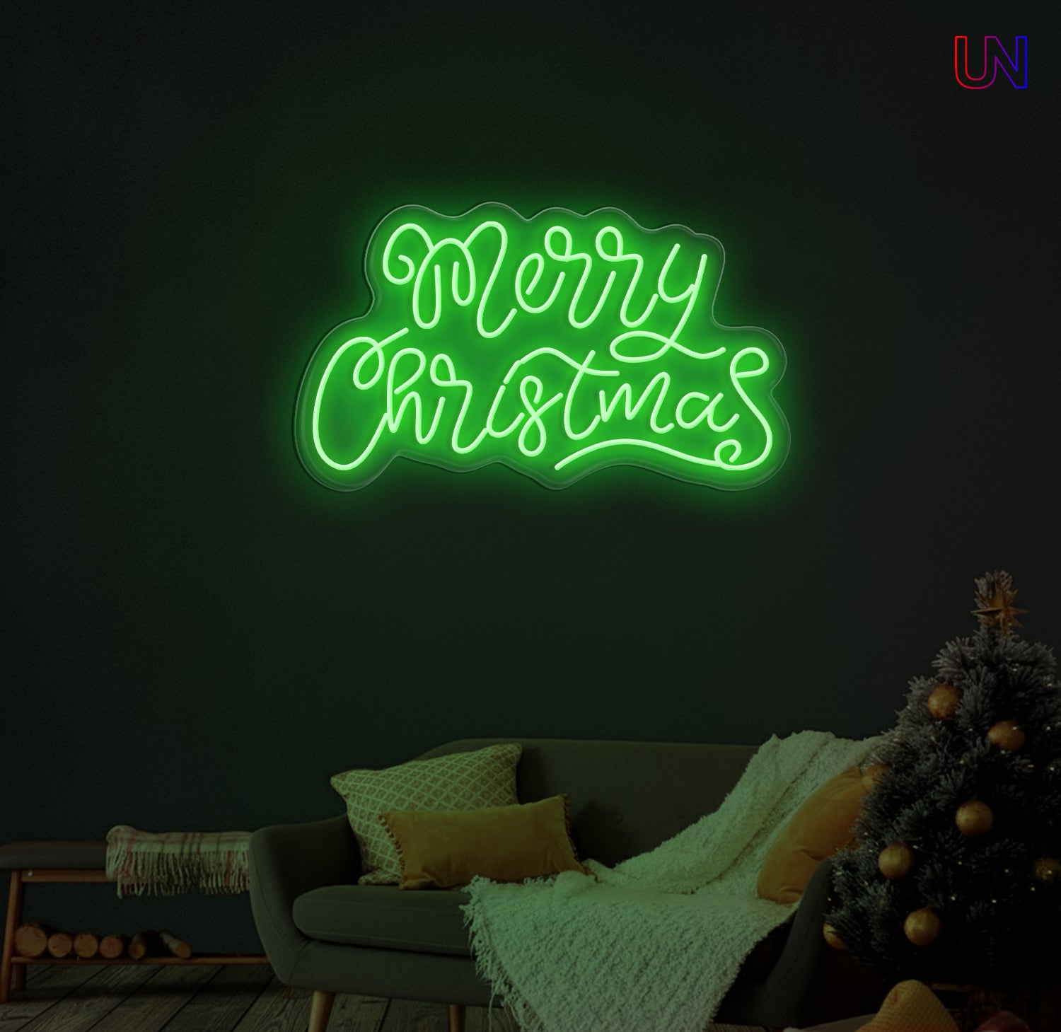 Merry Christmas Neon Sign – Holiday LED Wall Light for Home & Events