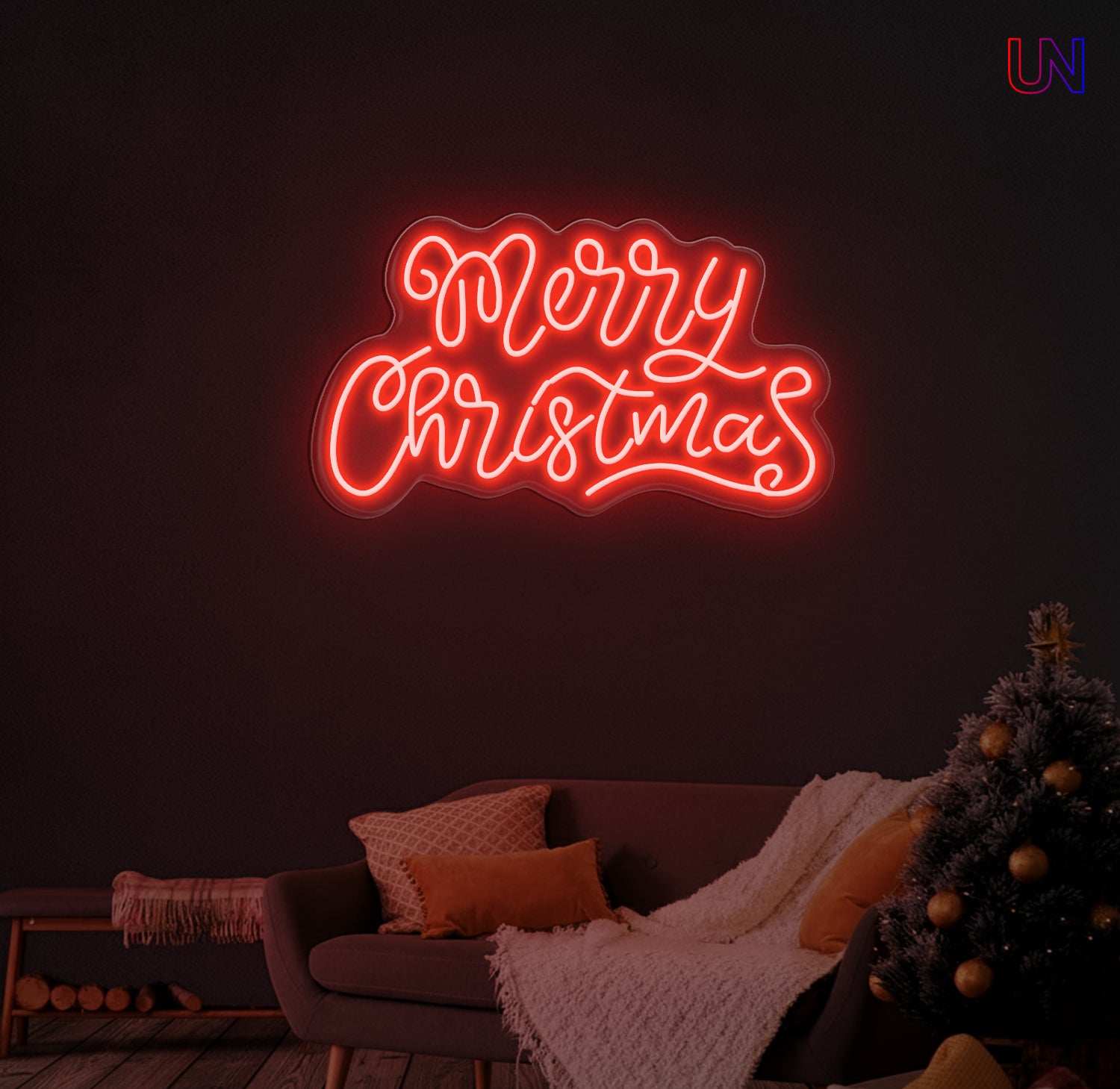 Merry Christmas Neon Sign – Holiday LED Wall Light for Home & Events
