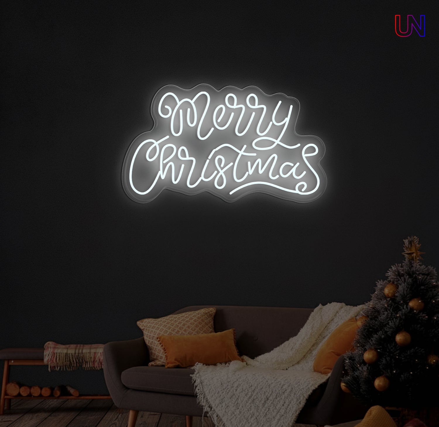 Merry Christmas Neon Sign – Holiday LED Wall Light for Home & Events