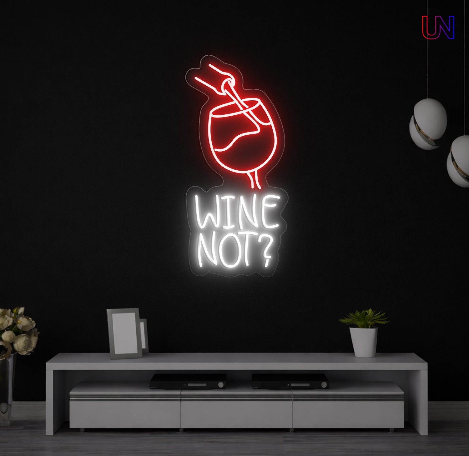 Wine Not  Custom Neon Sign