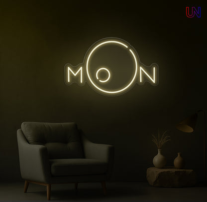 Moon Neon Sign | Aesthetic Custom Neon Sign for Wall Decor