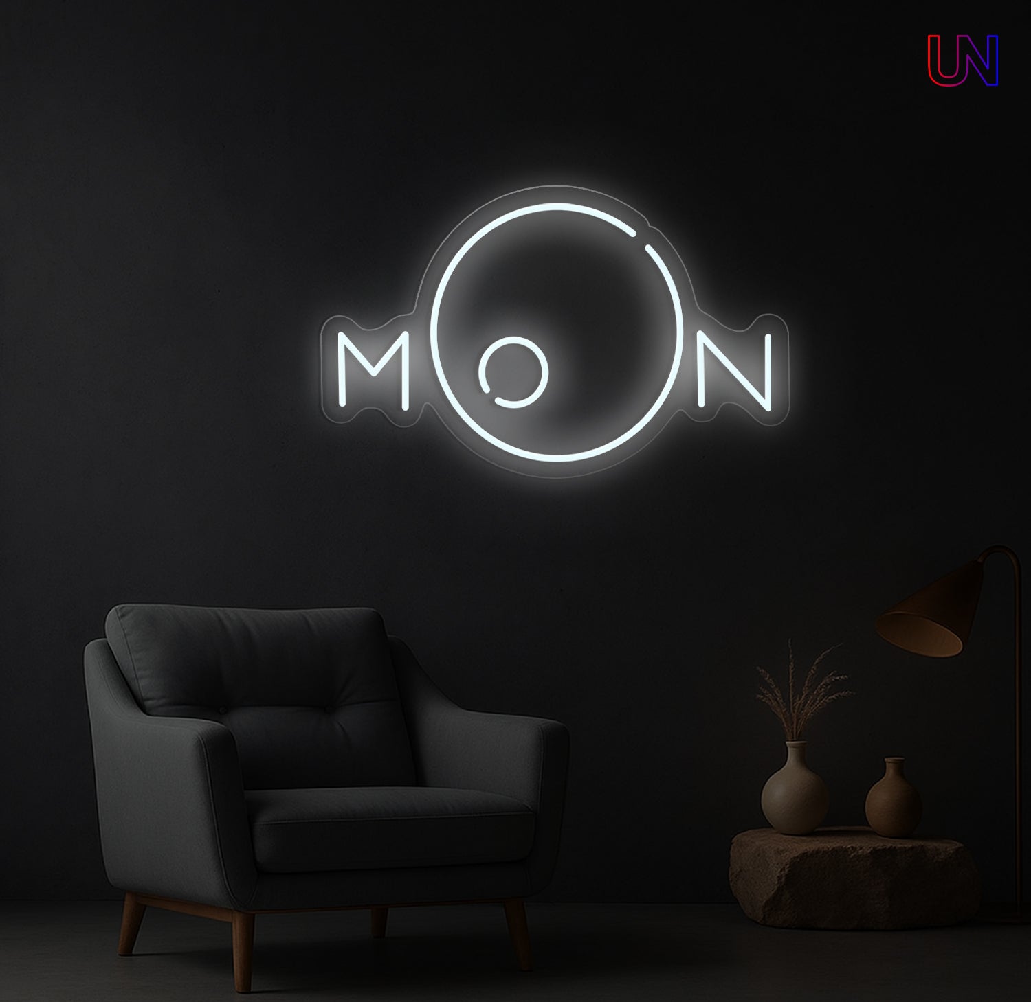 Moon Neon Sign | Aesthetic Custom Neon Sign for Wall Decor