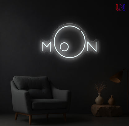 Moon Neon Sign | Aesthetic Custom Neon Sign for Wall Decor