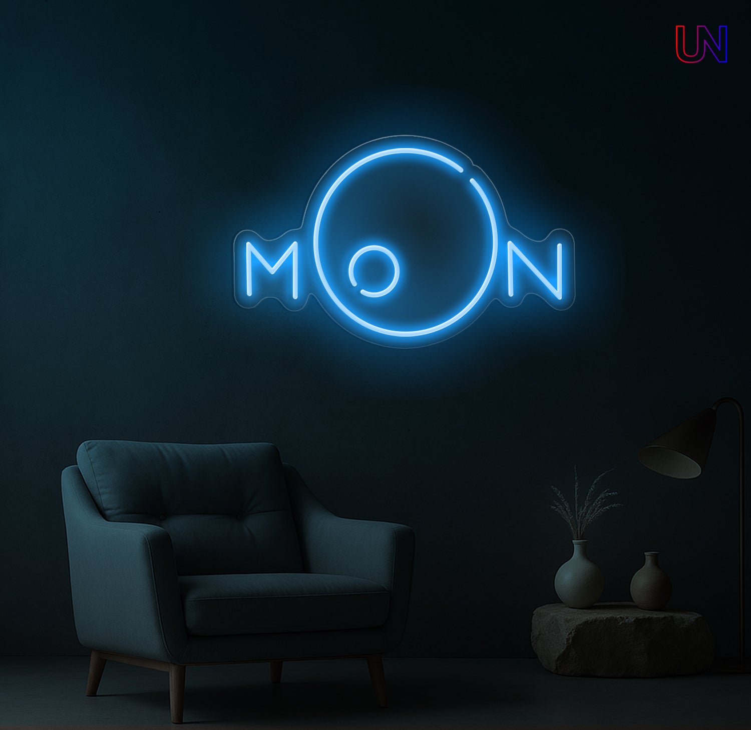 Moon Neon Sign | Aesthetic Custom Neon Sign for Wall Decor