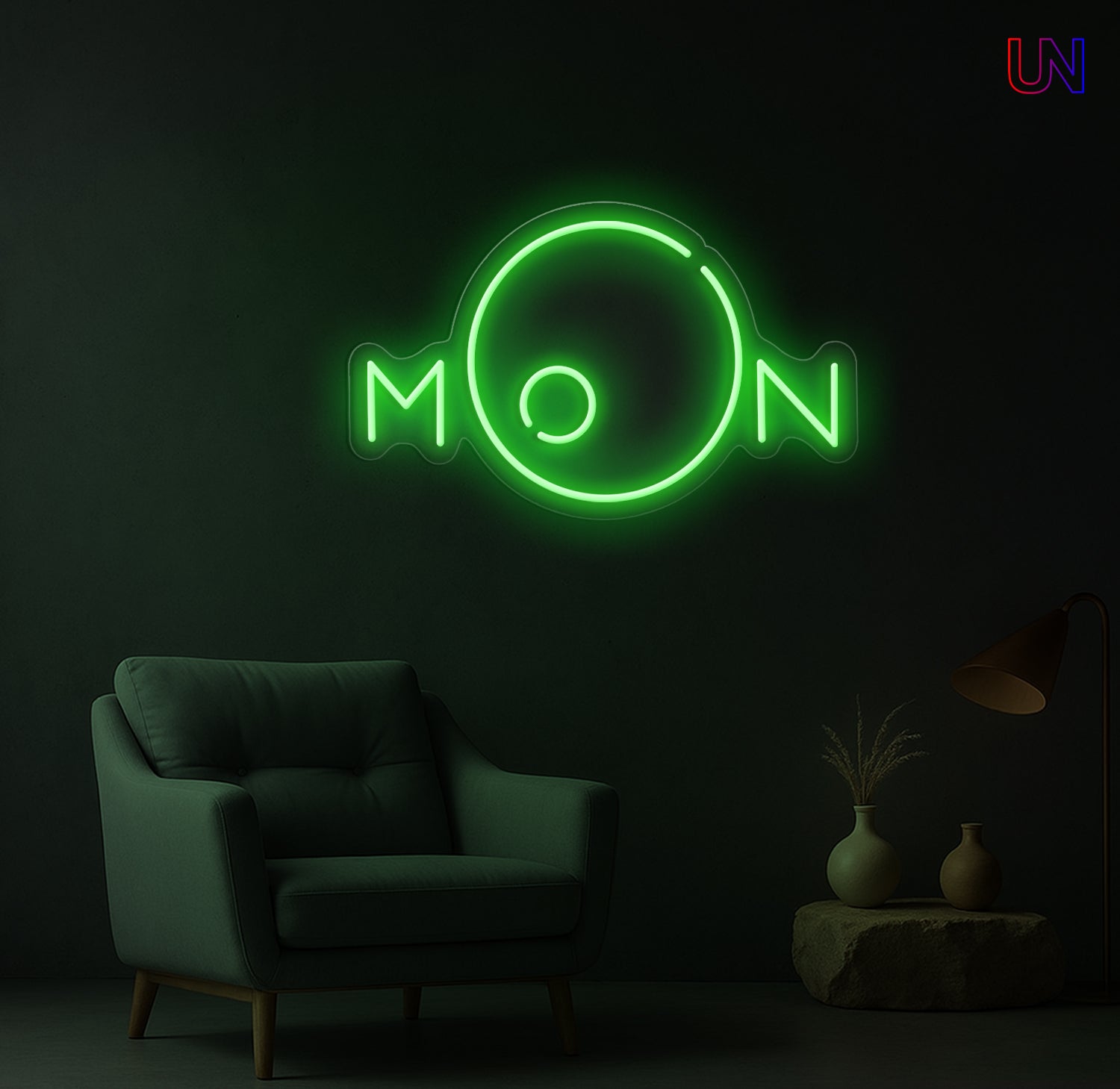 Moon Neon Sign | Aesthetic Custom Neon Sign for Wall Decor