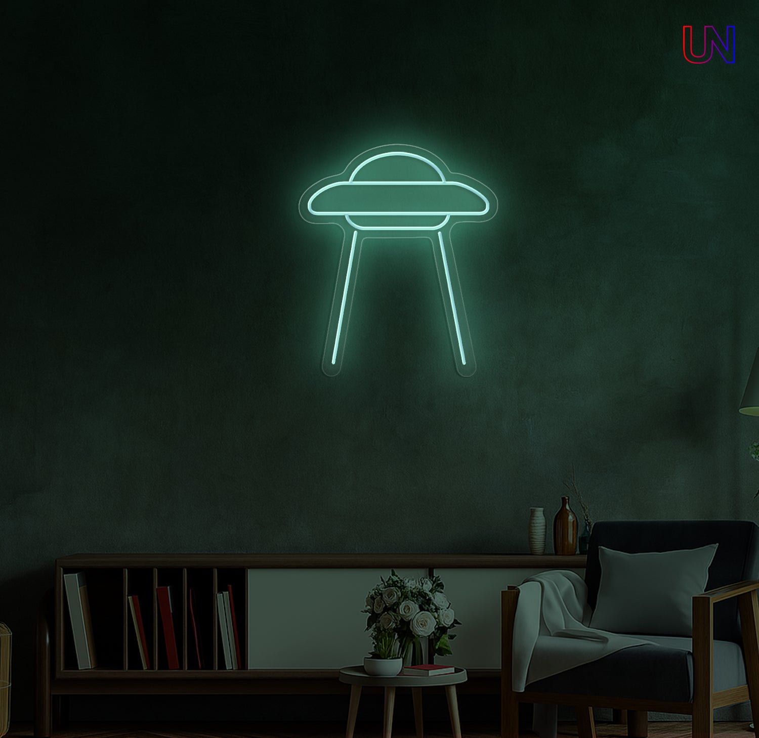 UFO Neon Sign | Space-Themed Custom Neon Sign