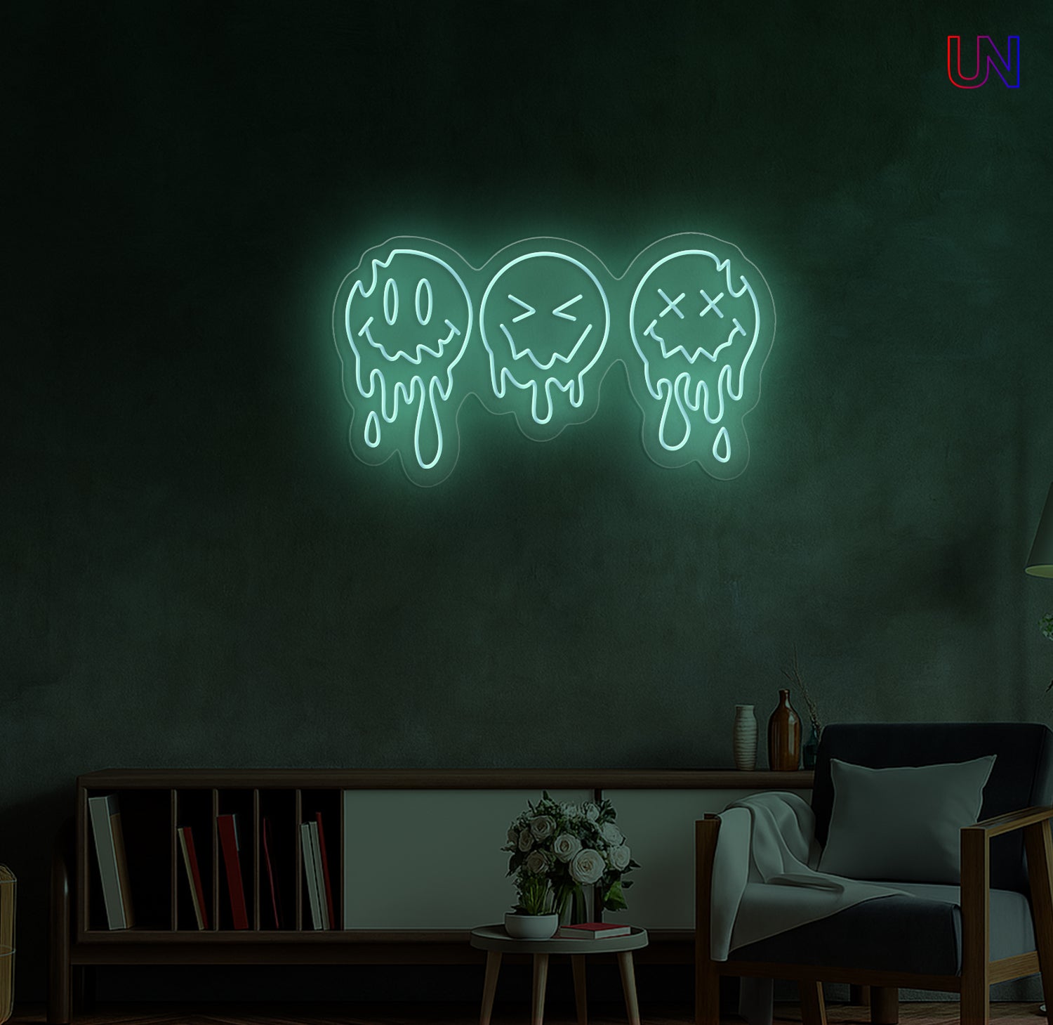 Dripping Faces Neon Sign | Artistic LED Custom Neon Sign