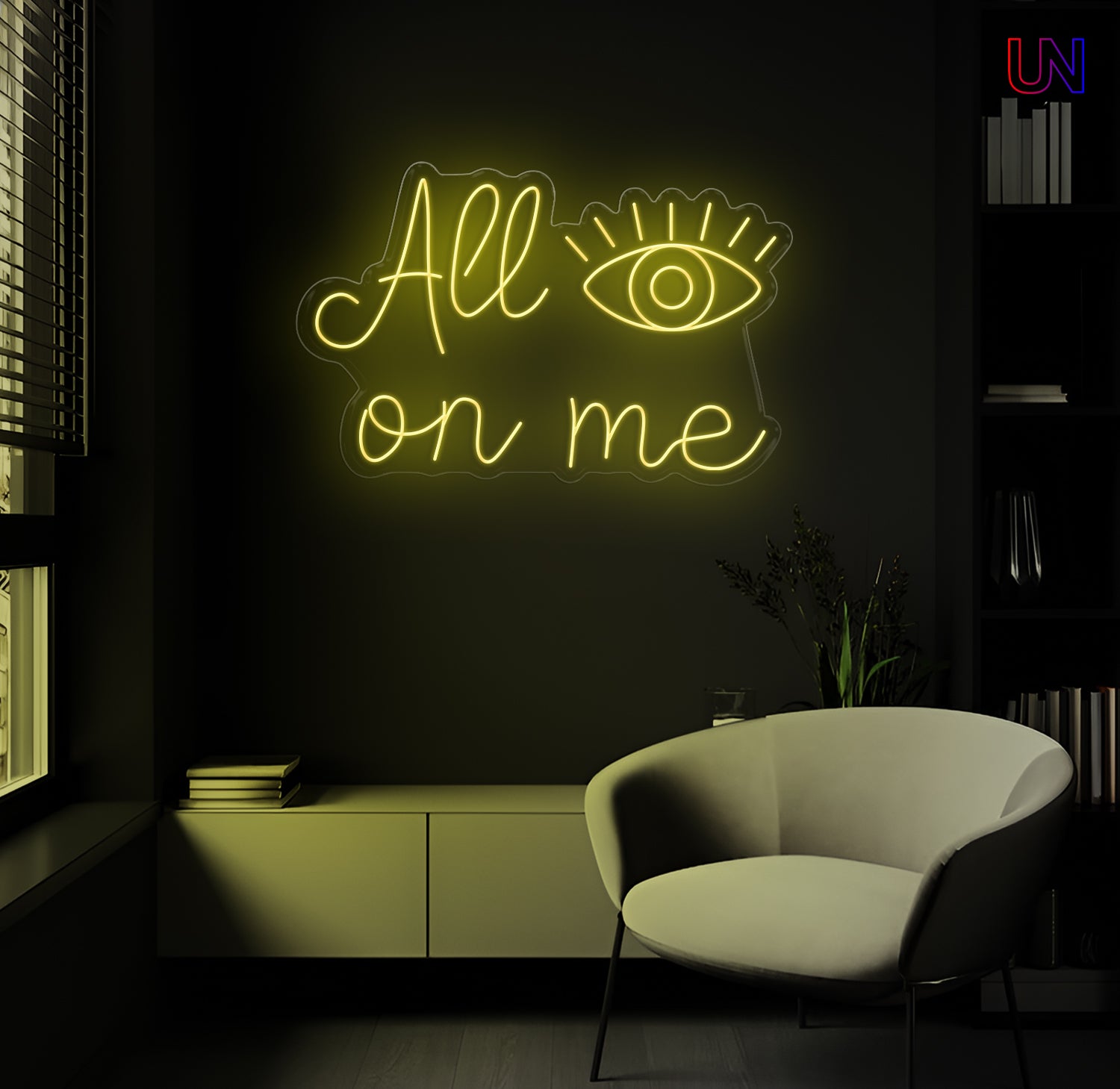 All On Me Custom Neon Sign –Eye-Catching neon Art for Bold Spaces