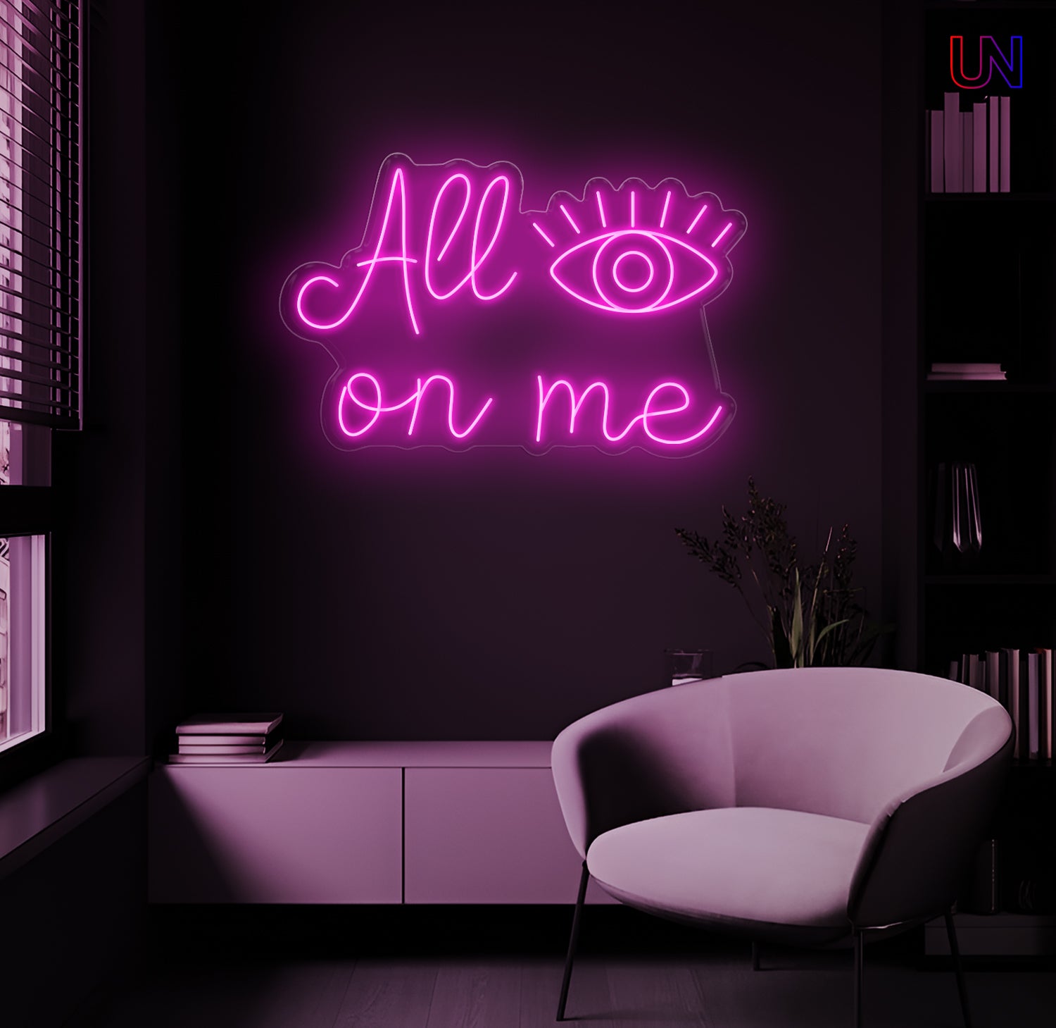 All On Me Custom Neon Sign –Eye-Catching neon Art for Bold Spaces