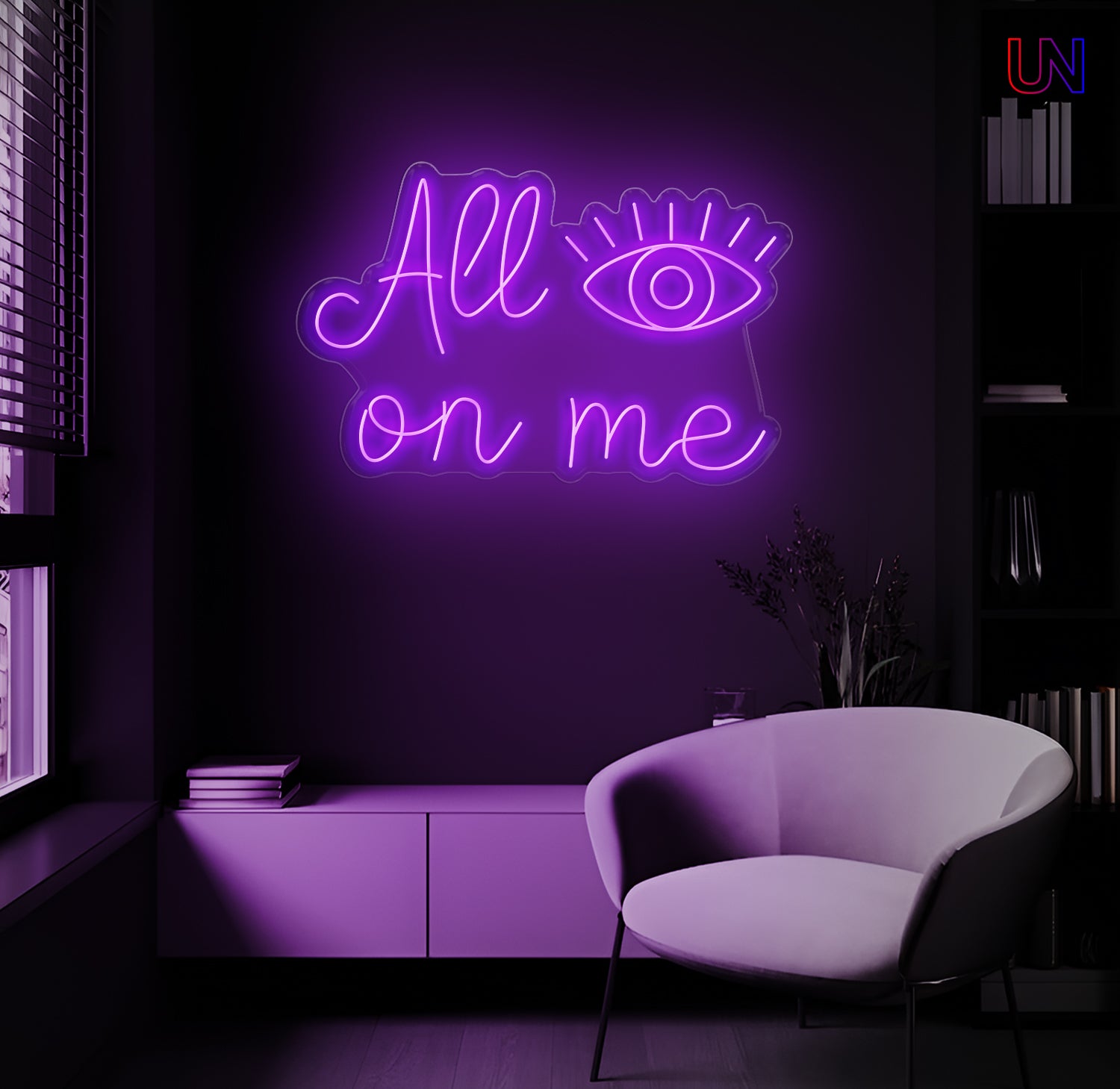 All On Me Custom Neon Sign –Eye-Catching neon Art for Bold Spaces