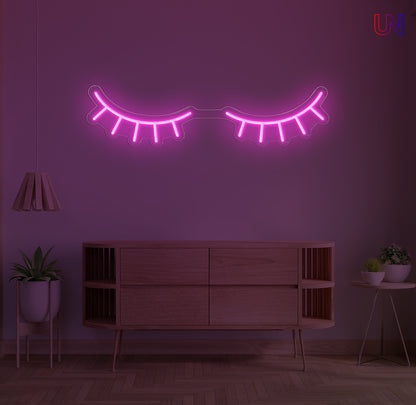 Eyelashes Neon Sign  for Lash Studios, Salons & Beauty Spaces