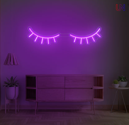 Eyelashes Neon Sign  for Lash Studios, Salons & Beauty Spaces