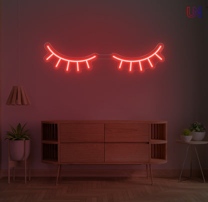 Eyelashes Neon Sign  for Lash Studios, Salons & Beauty Spaces